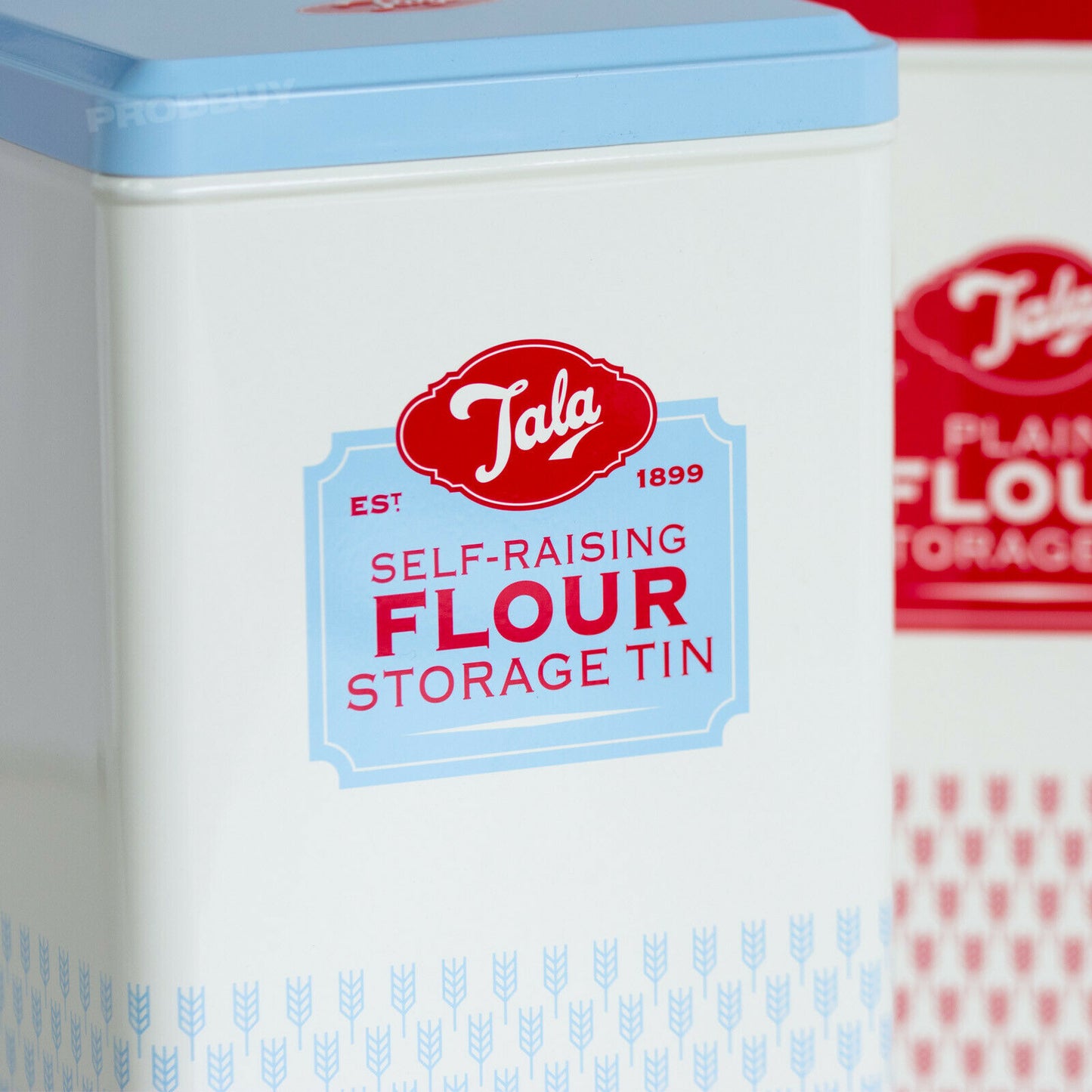 Set of 2 Retro Tala Flour Storage Tins