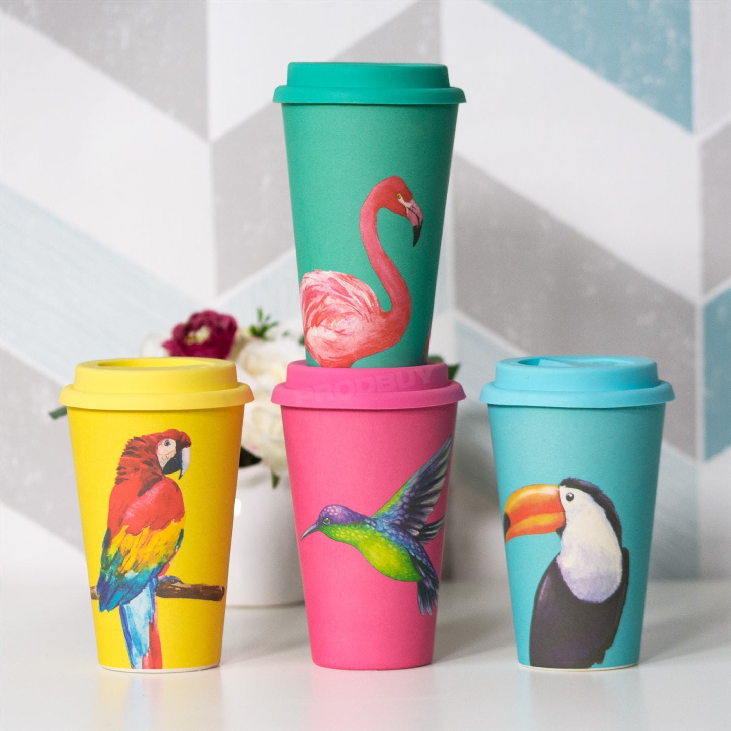 Funky Birds Coffee Travel Cup 400ml
