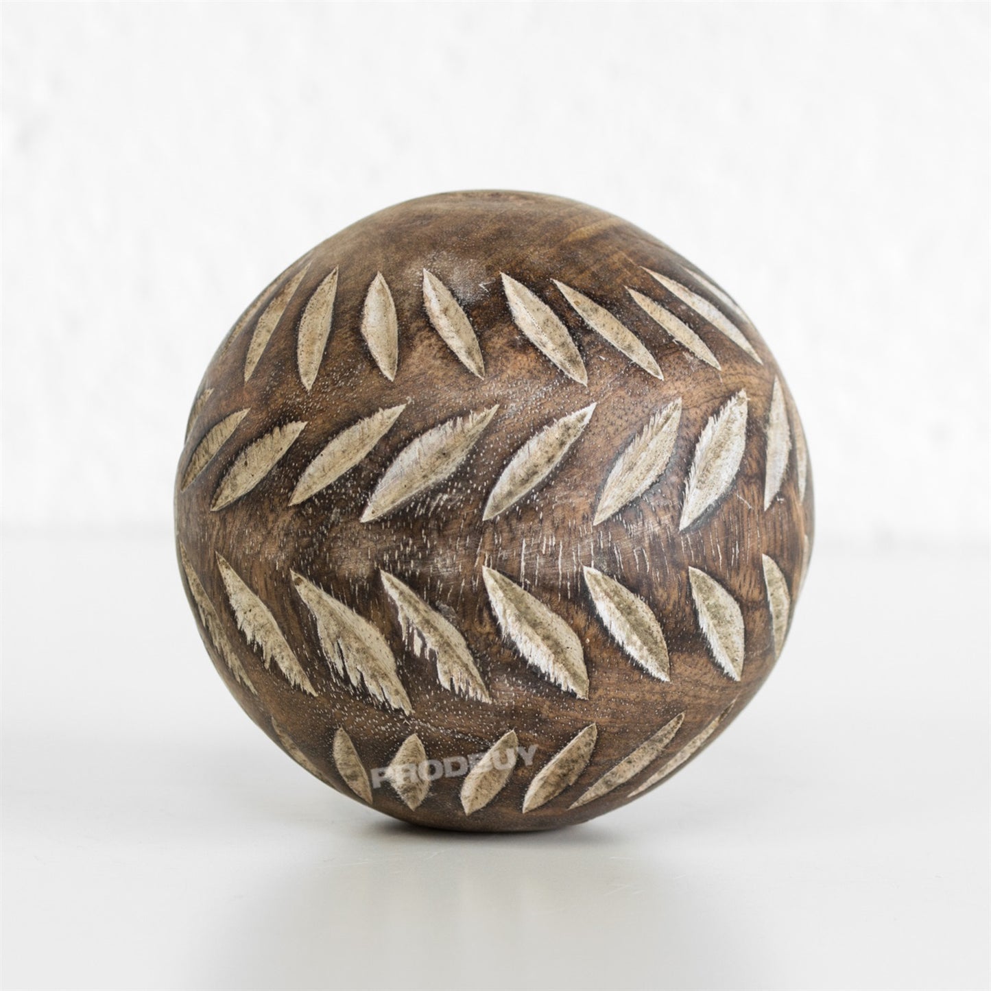 Tribal Deco Spheres Wooden Round Decorative Balls For Bowls