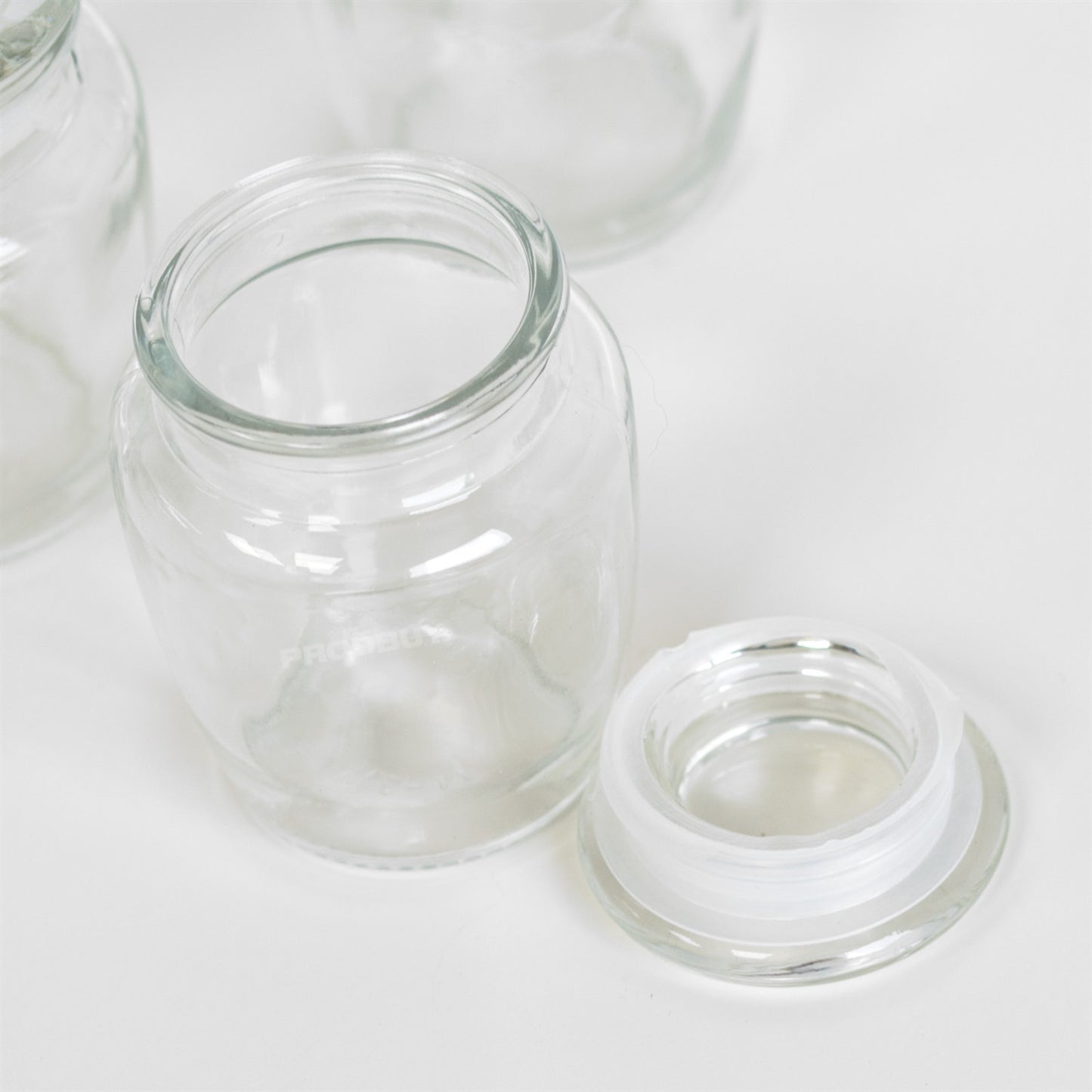 Set of 6 Small 150ml Glass Spice Jars
