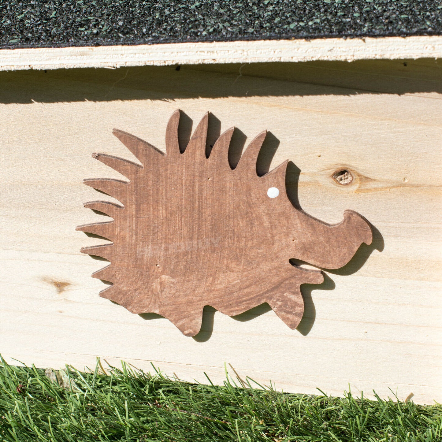 Felt Roof Wooden Hedgehog House Shelter Hibernation Habitat Nesting Home Box