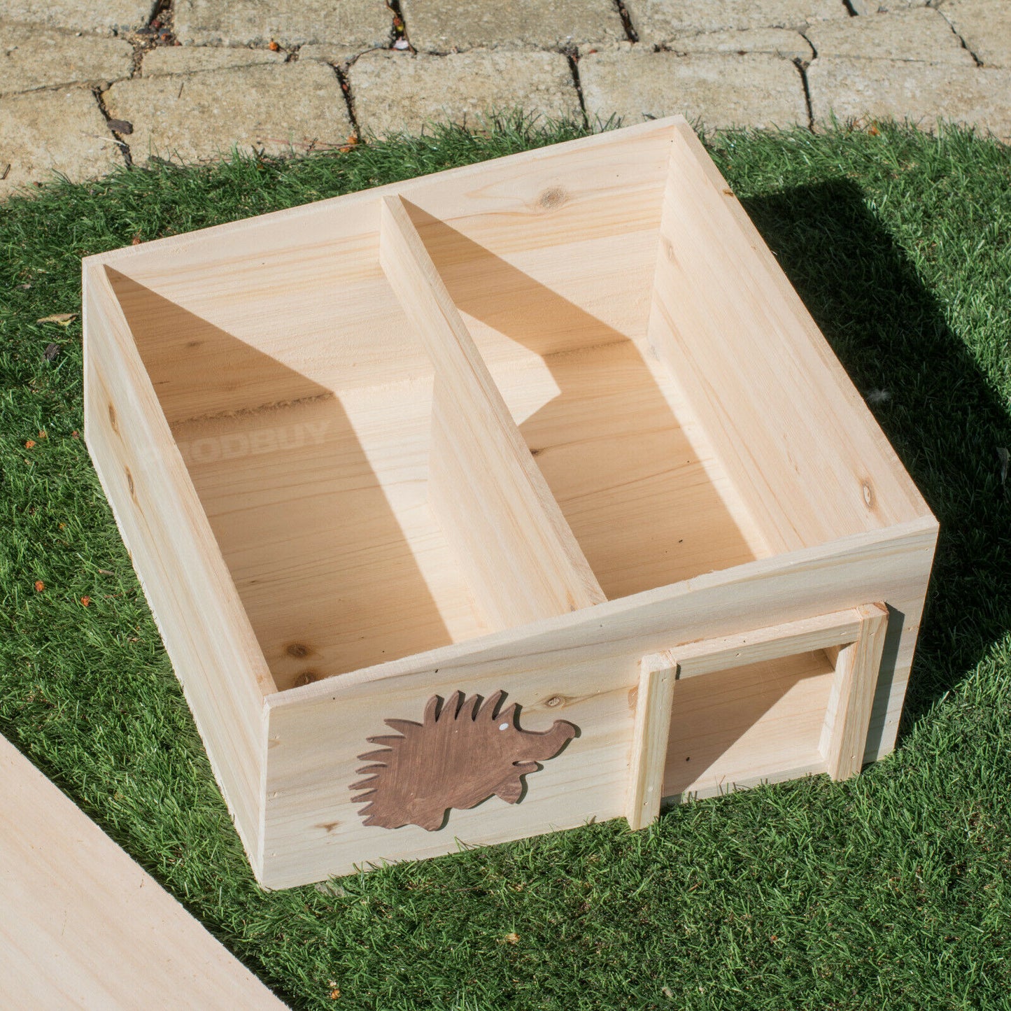 Felt Roof Wooden Hedgehog House Shelter Hibernation Habitat Nesting Home Box