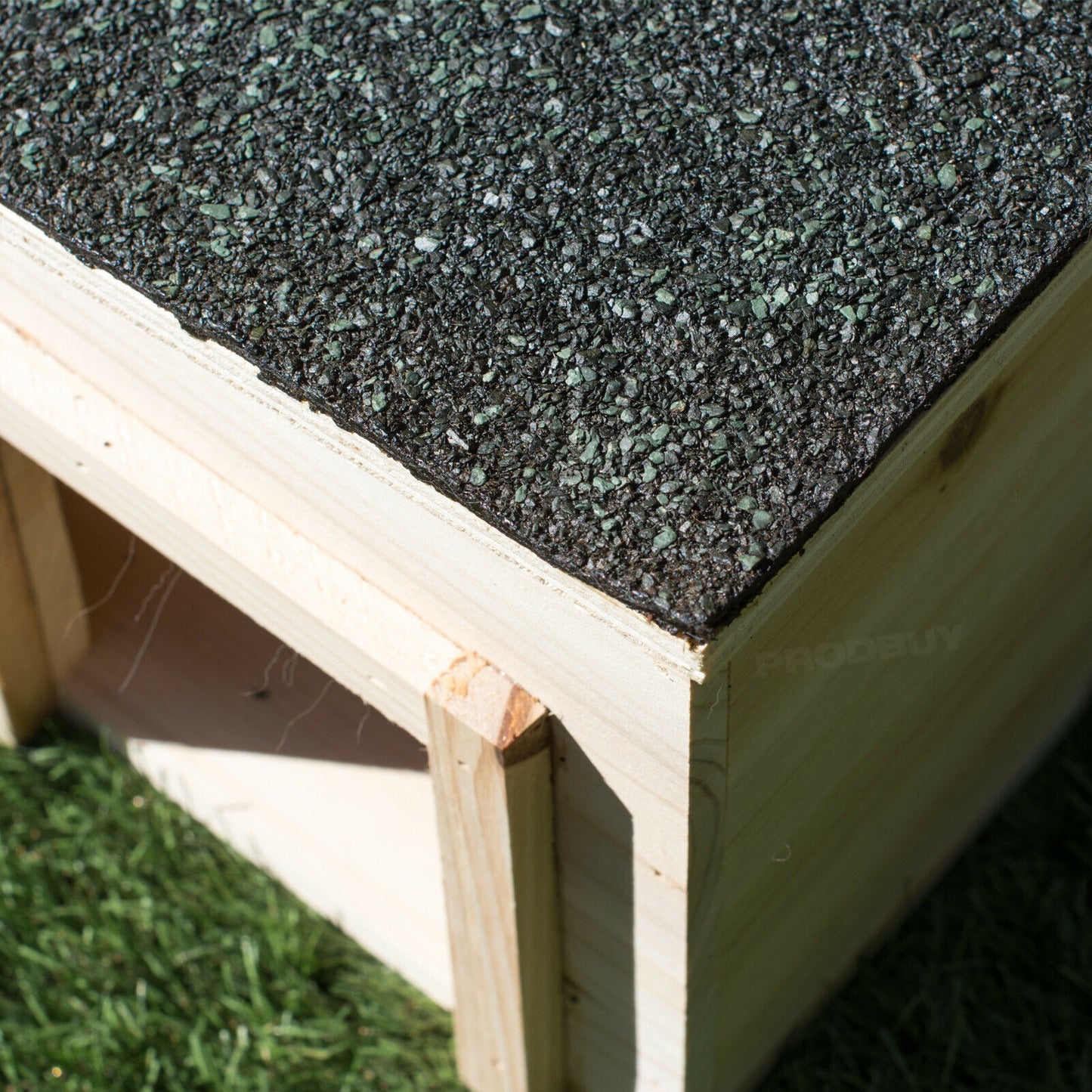 Felt Roof Wooden Hedgehog House Shelter Hibernation Habitat Nesting Home Box