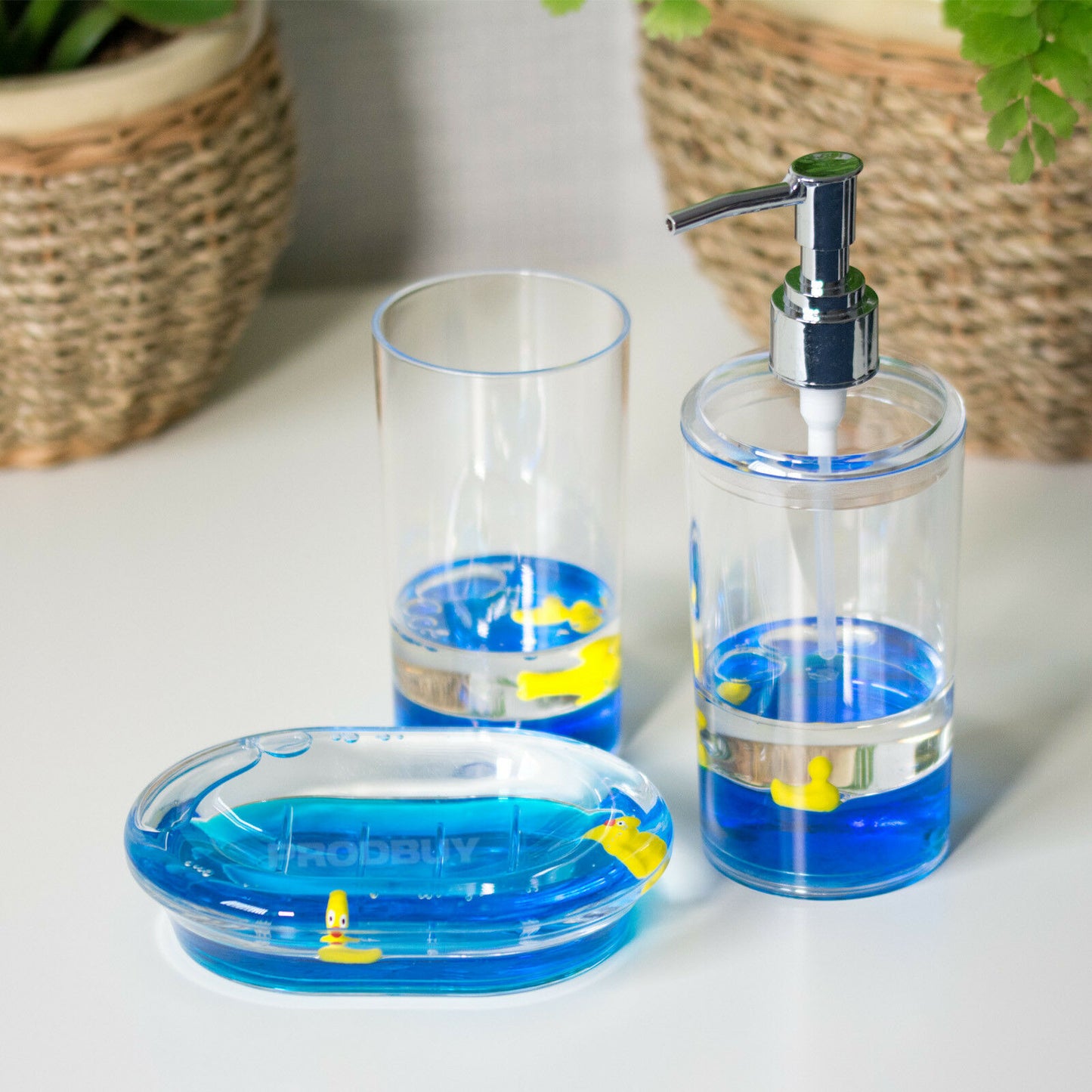 Floating Duck Bathroom Sink Accessories Set