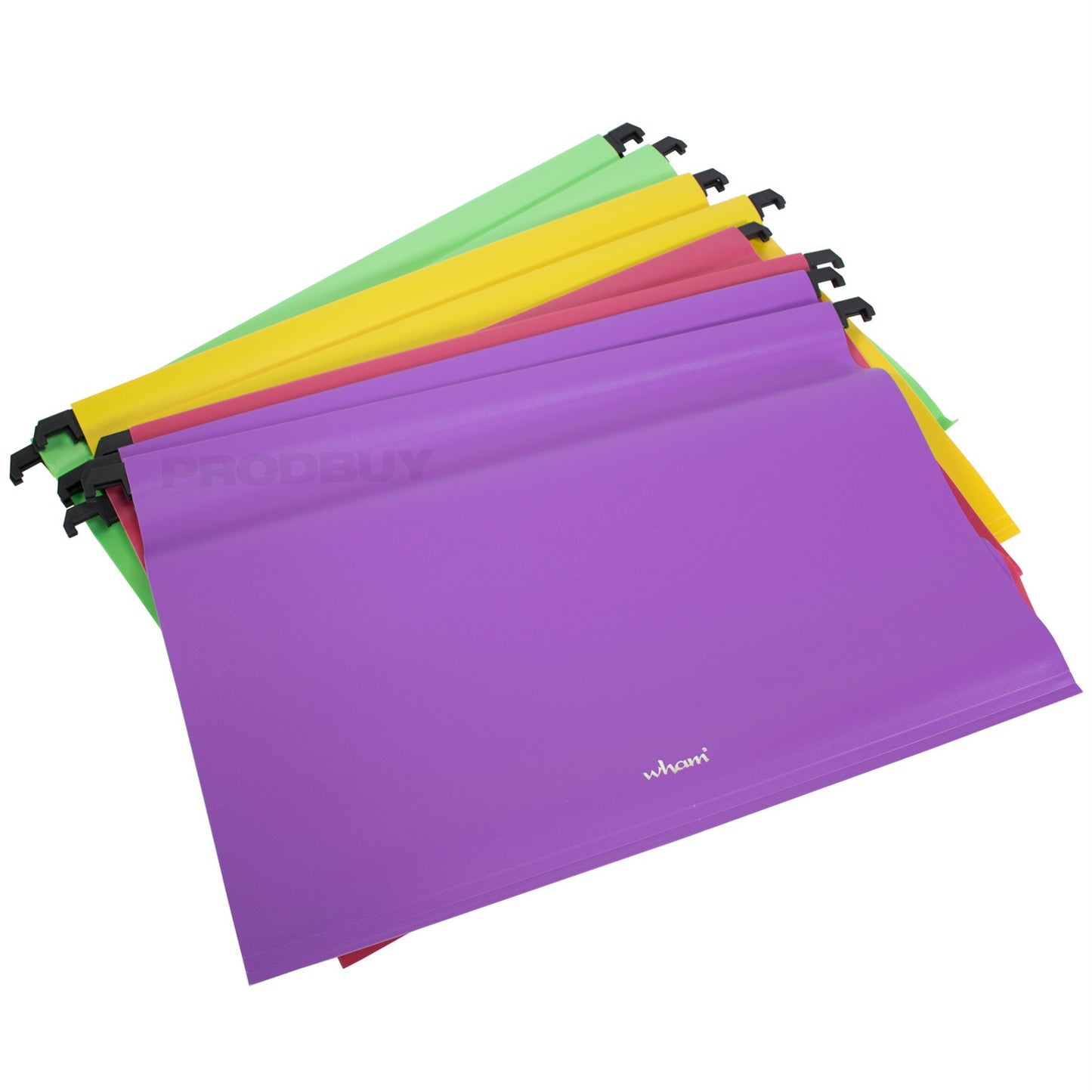 Pack of 8 Colour Polypropylene Foolscap Suspension Files
