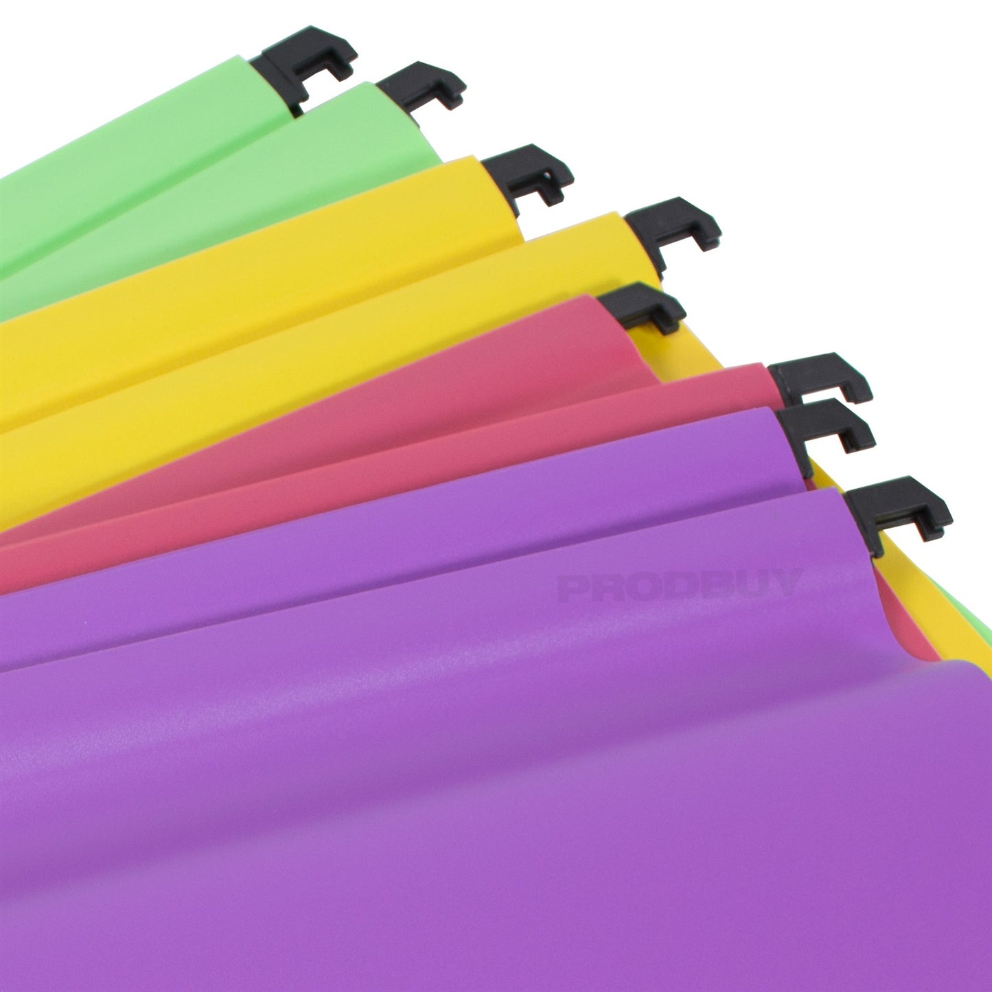 Pack of 8 Colour Polypropylene Foolscap Suspension Files