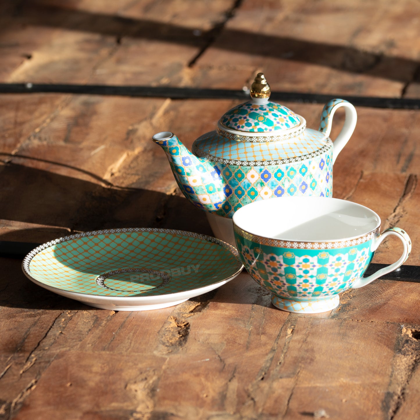 'Kasbah' Tea For One Teapot Cup & Saucer Set