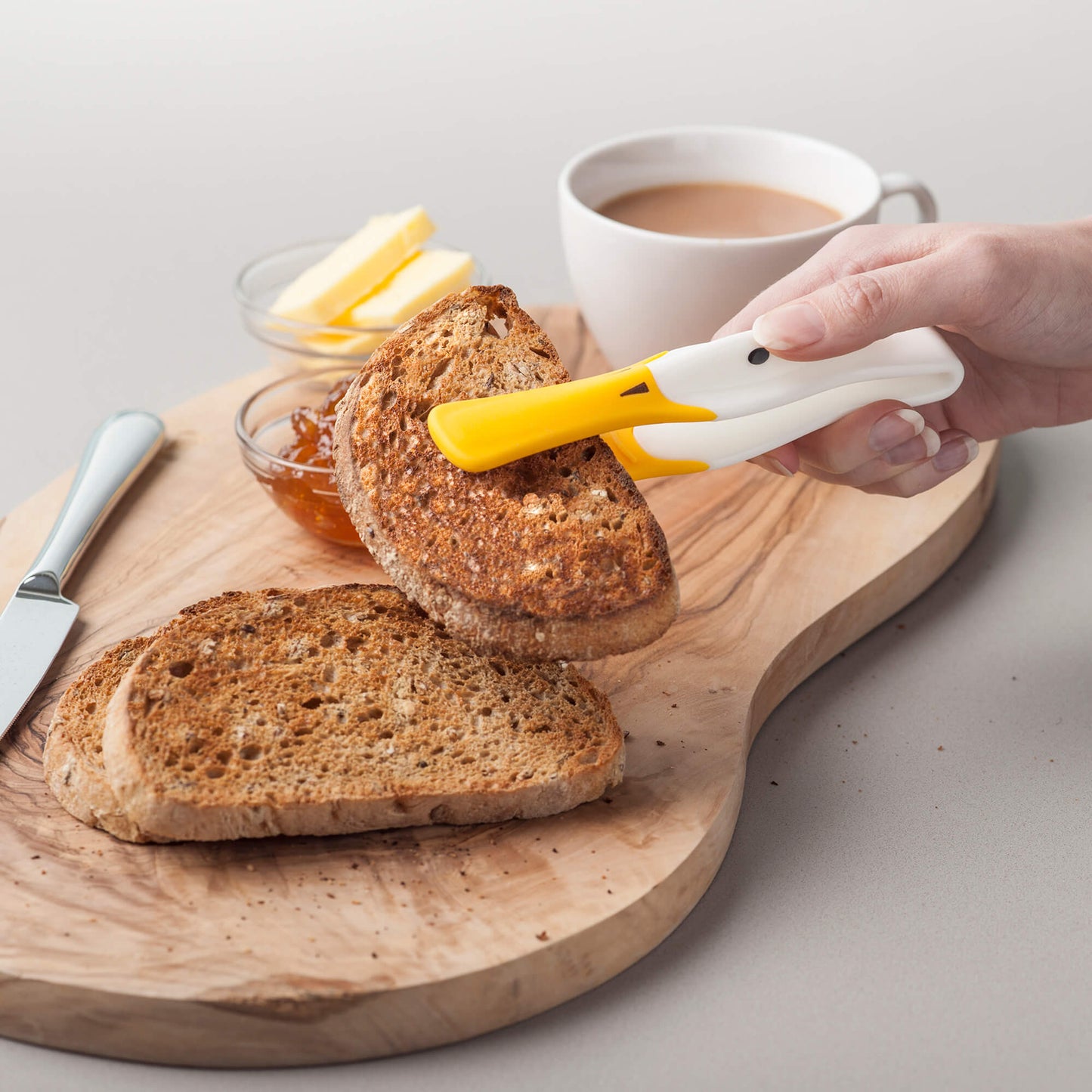Zeal Silicone Tip Duck Shaped Toast Kitchen Tongs