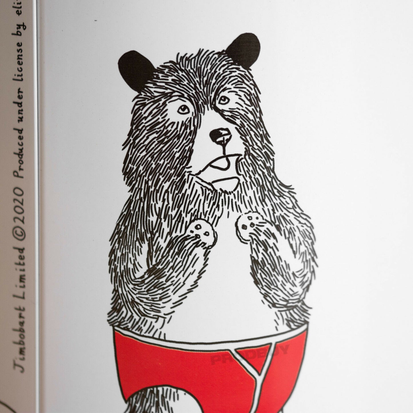 Humorous Bear Biscuit Barrel 3.5 Litre Cookie Container Tin