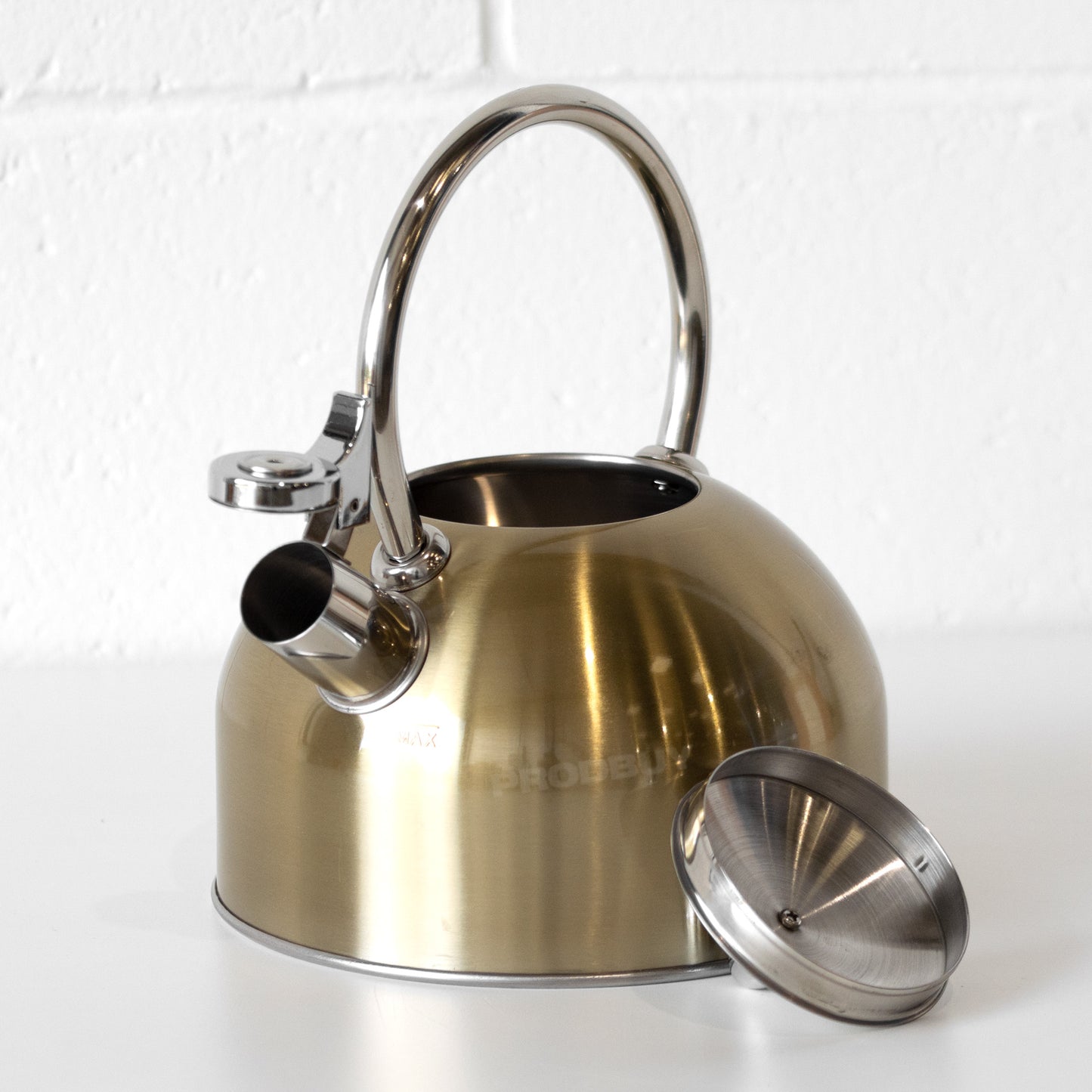 Brass Stainless Steel 1.4L Whistling Kettle