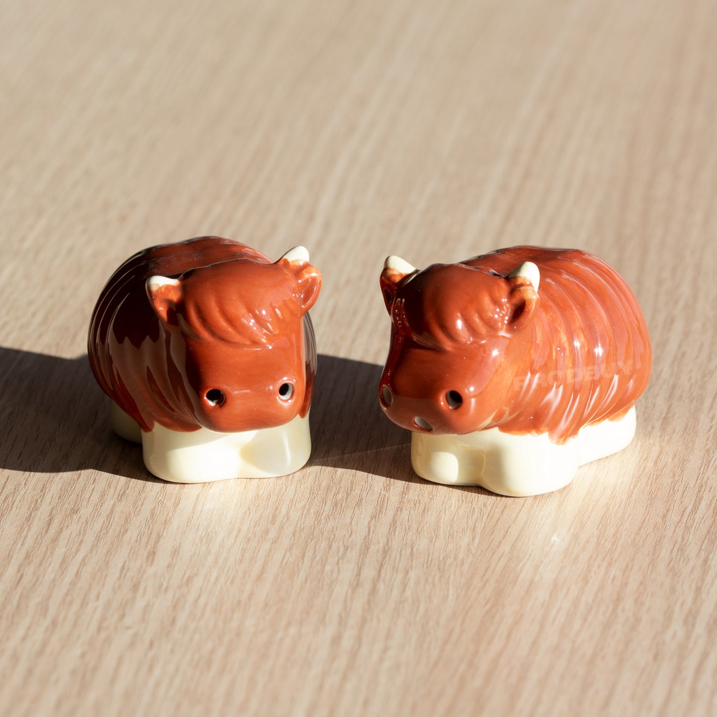 Highland Cow Salt & Pepper Pot Set
