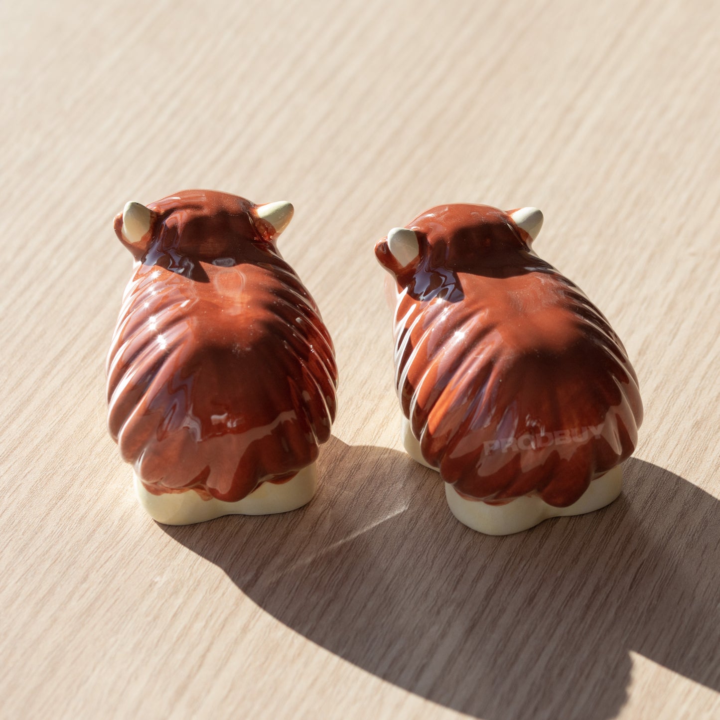 Highland Cow Salt & Pepper Pot Set