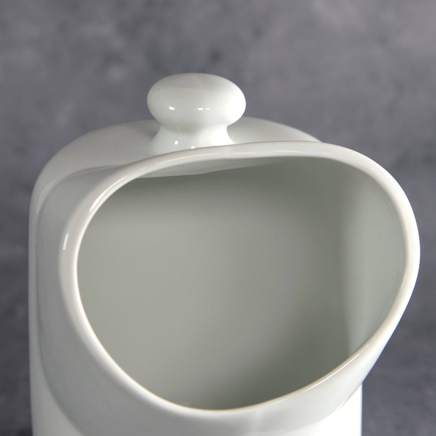 White Porcelain Salt Pig Cellar
