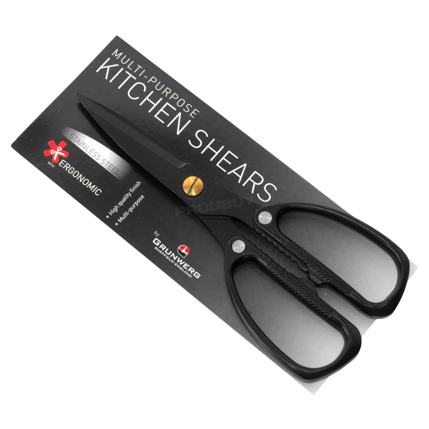 Grunwerg Stainless Steel Metal Kitchen Scissors