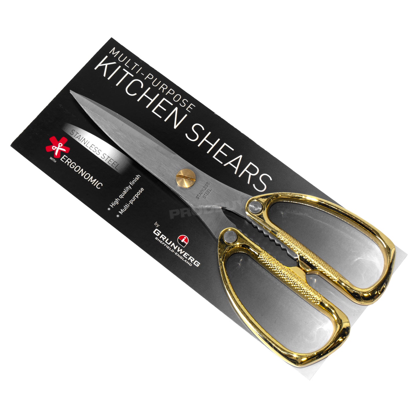 Grunwerg Stainless Steel Metal Kitchen Scissors