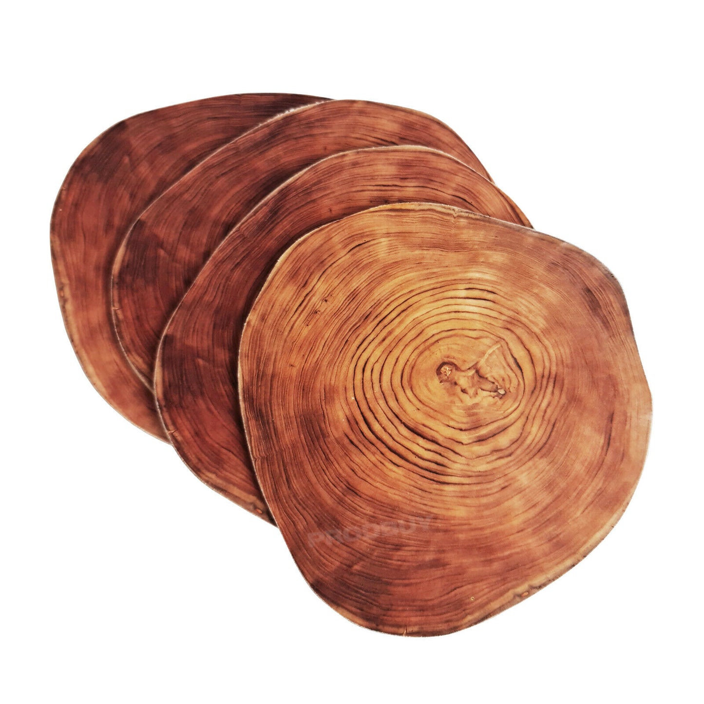 Set of 4 Placemats & 4 Coasters Wild Wood Style