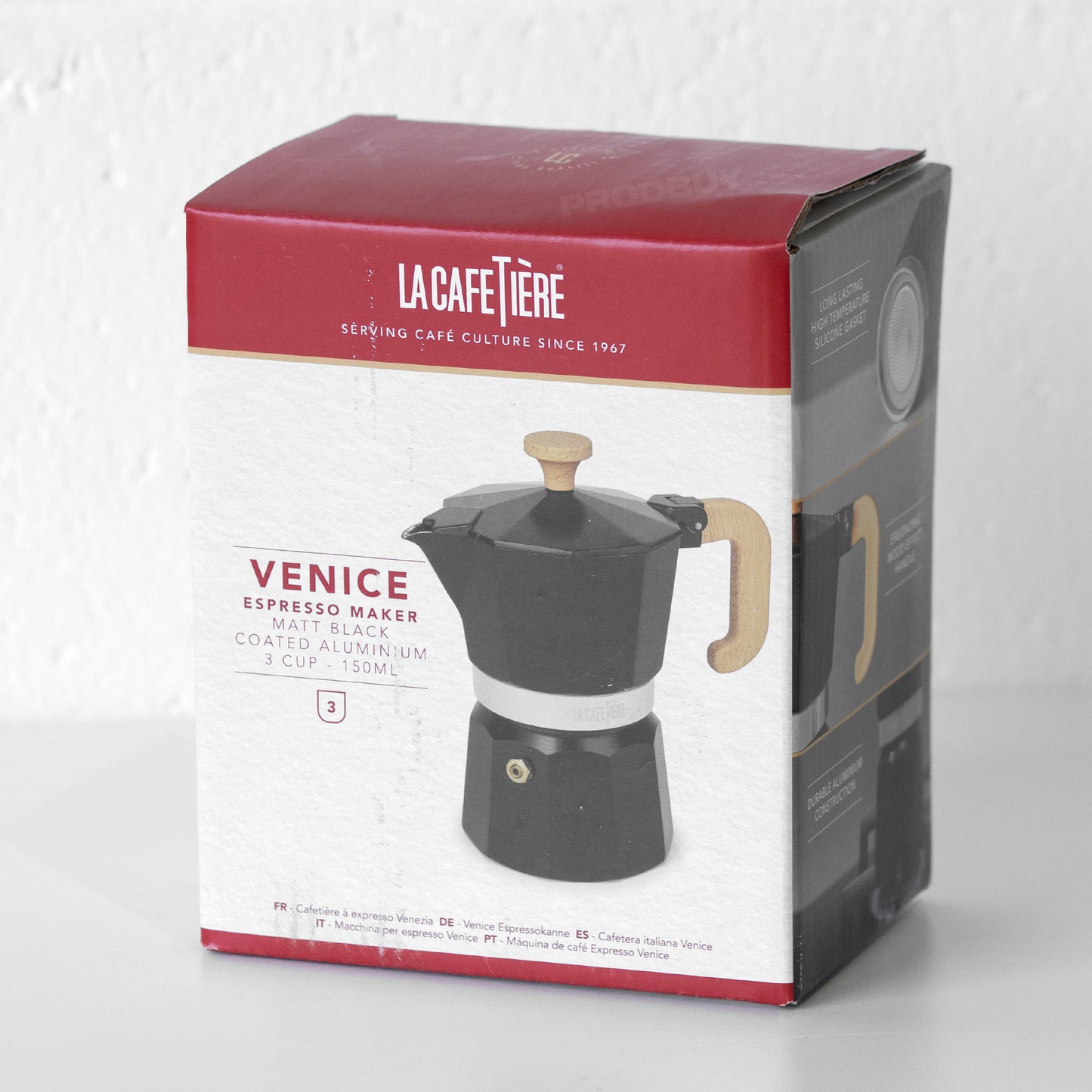 Black Italian Style 150ml Stove Top Cafetiere