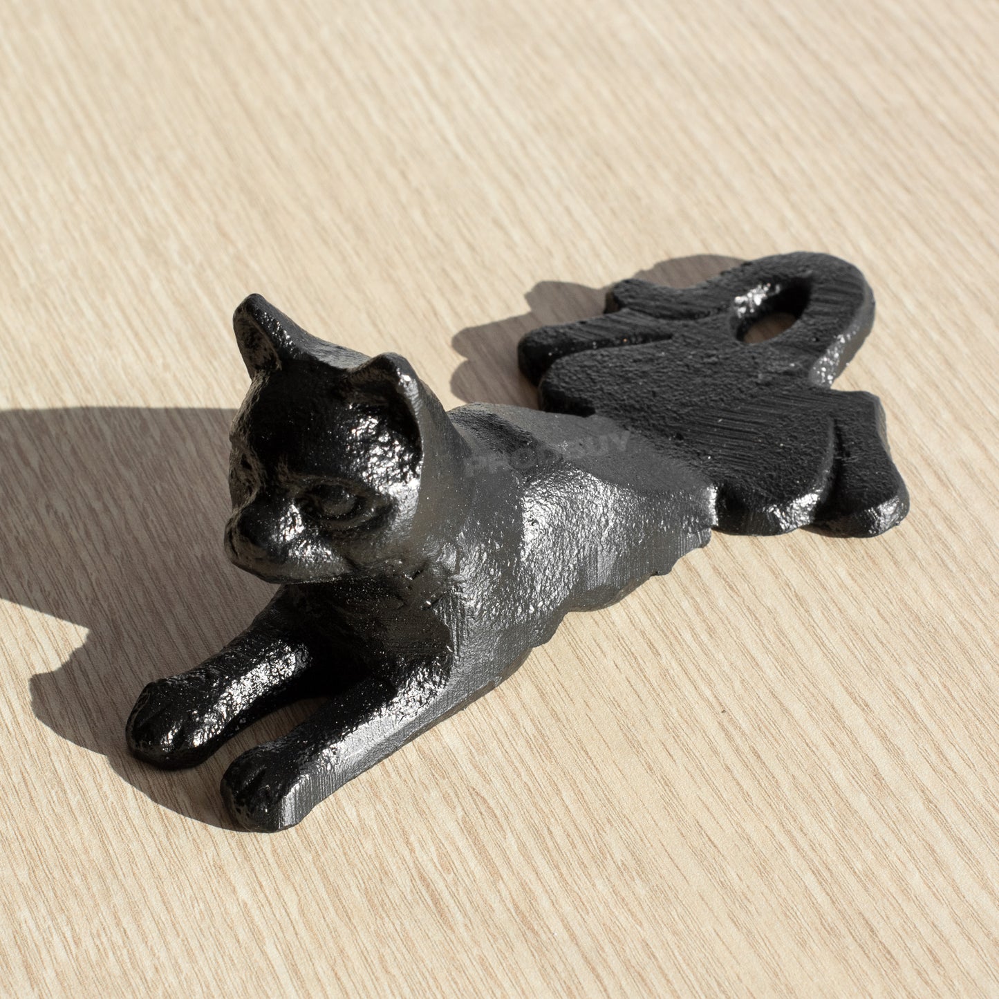 Black Cat Cast Iron Door Wedge