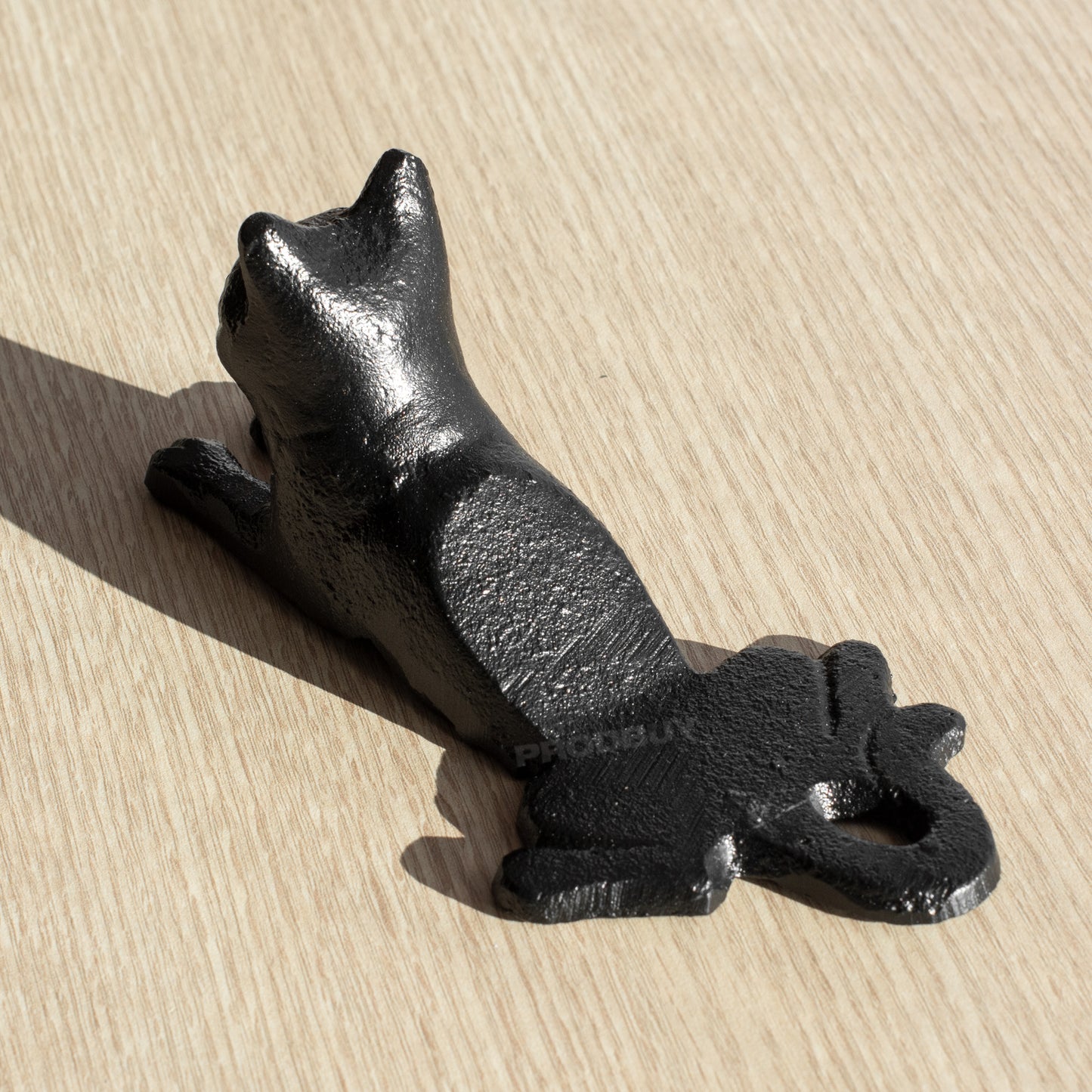 Black Cat Cast Iron Door Wedge
