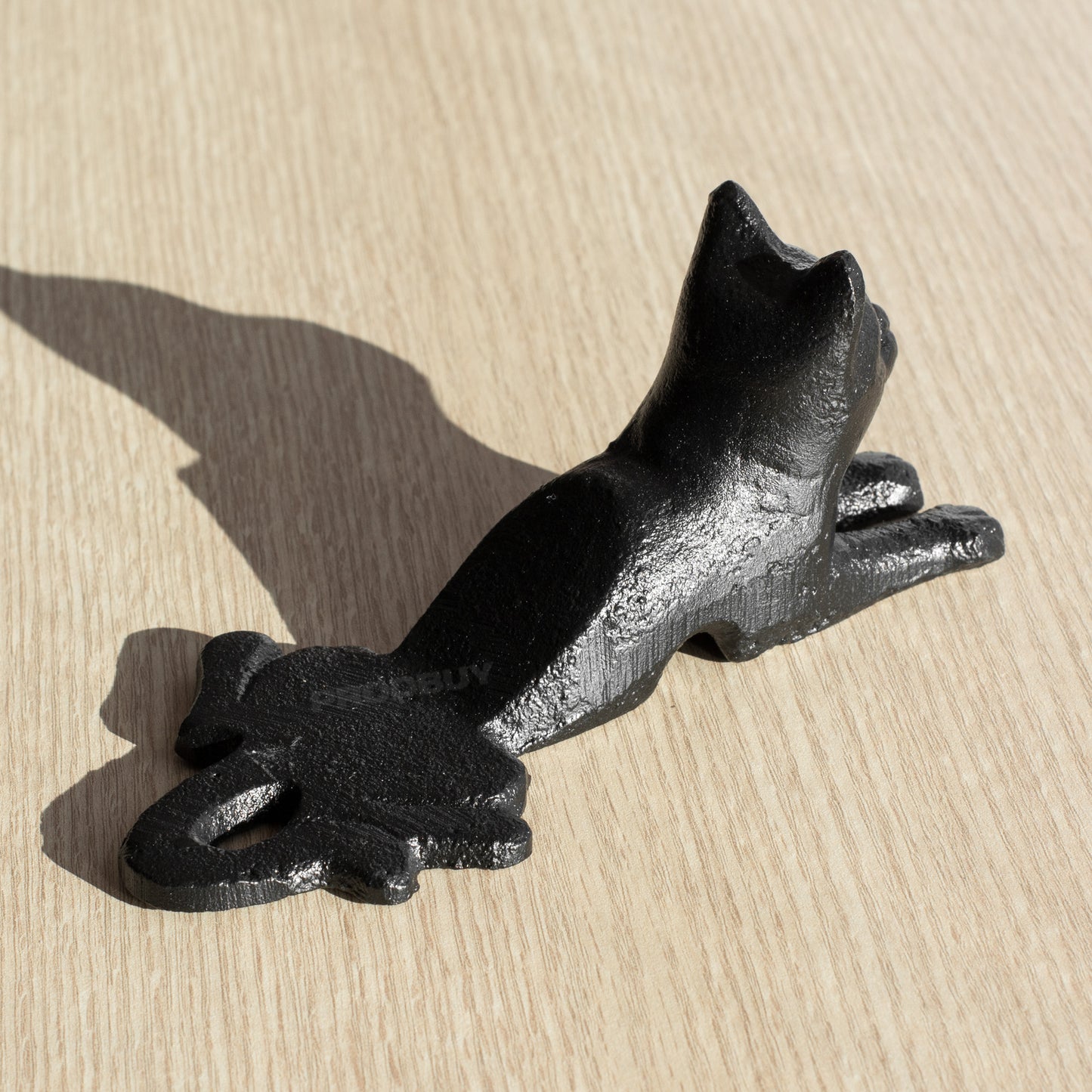 Black Cat Cast Iron Door Wedge