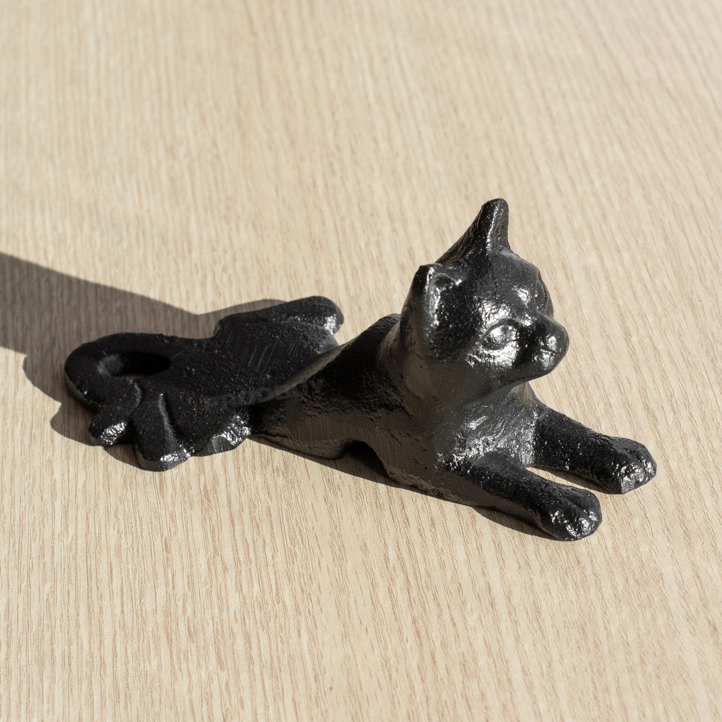 Black Cat Cast Iron Door Wedge