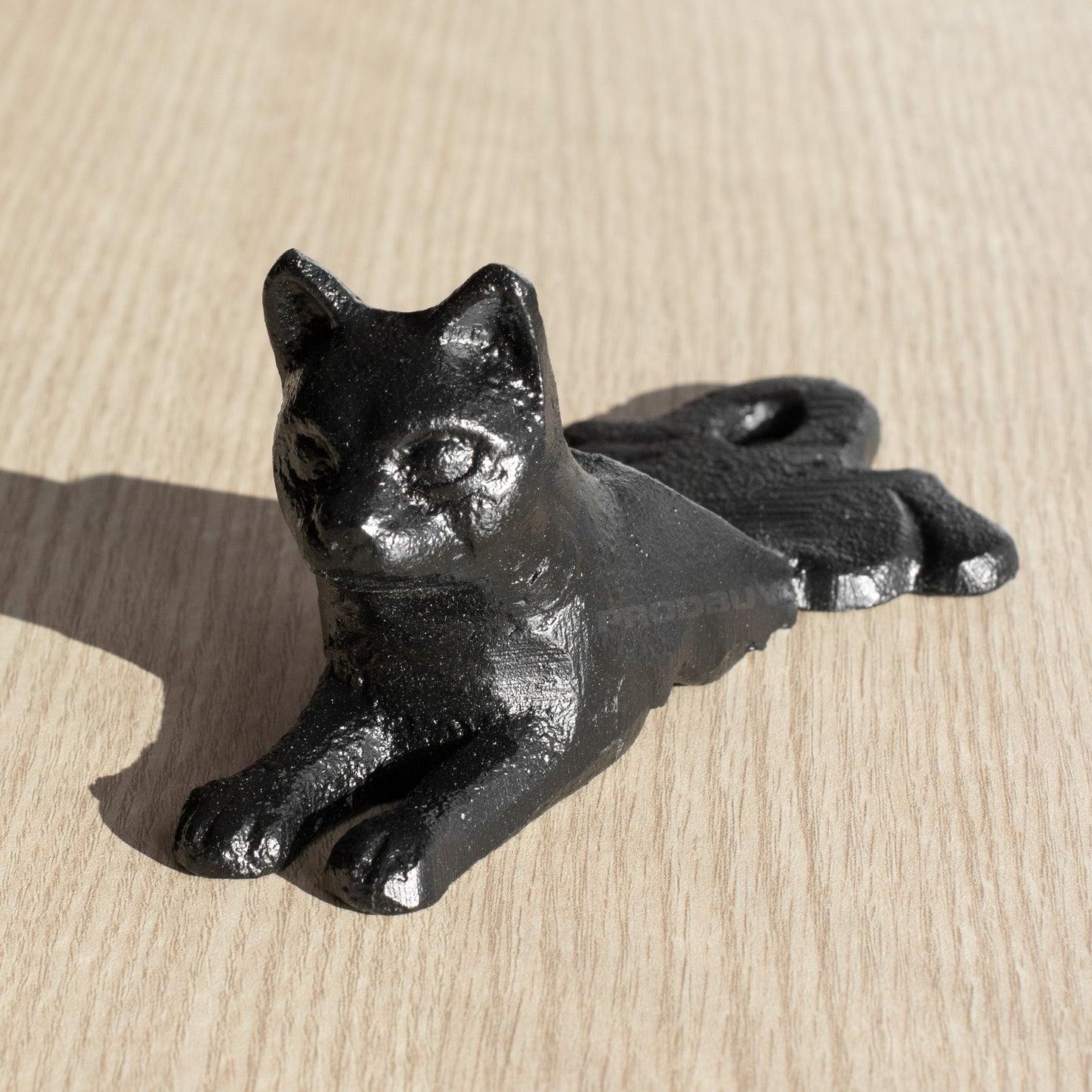 Black Cat Cast Iron Door Wedge