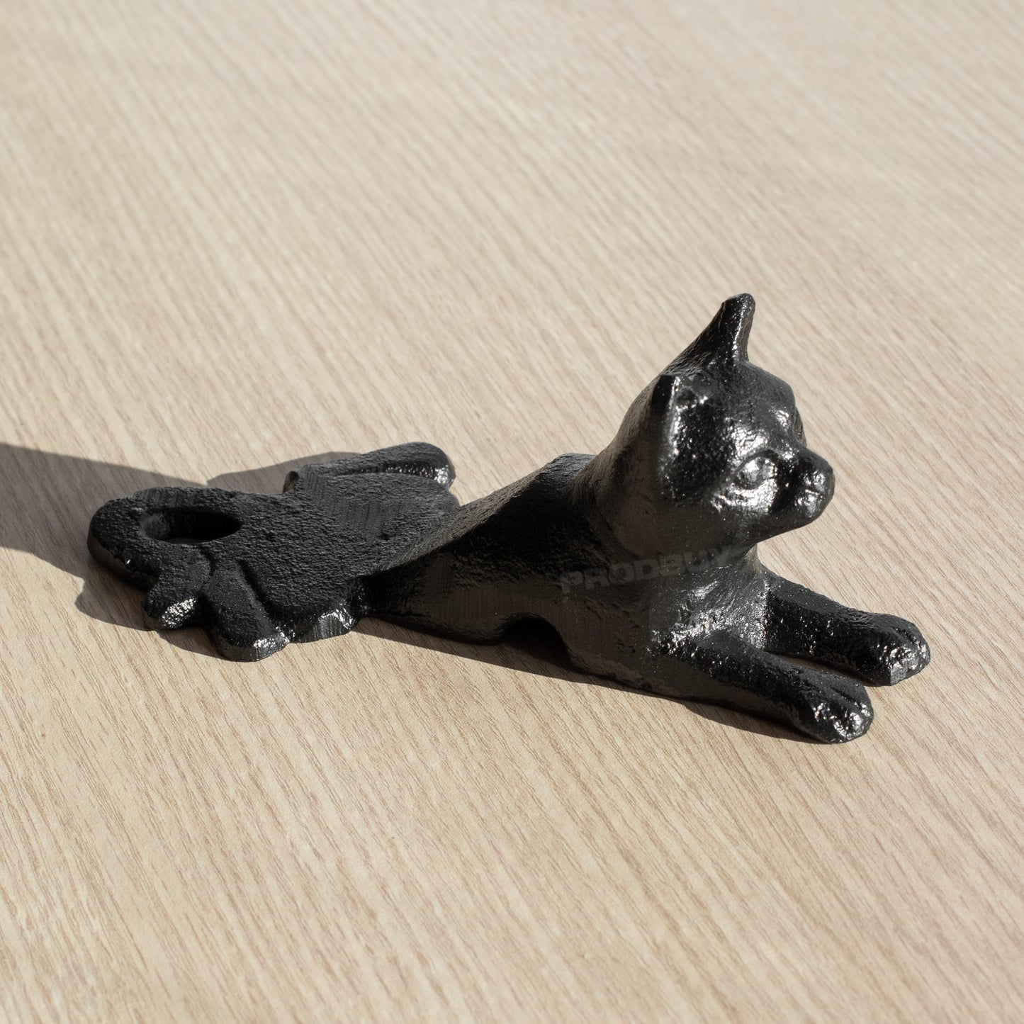 Black Cat Cast Iron Door Wedge