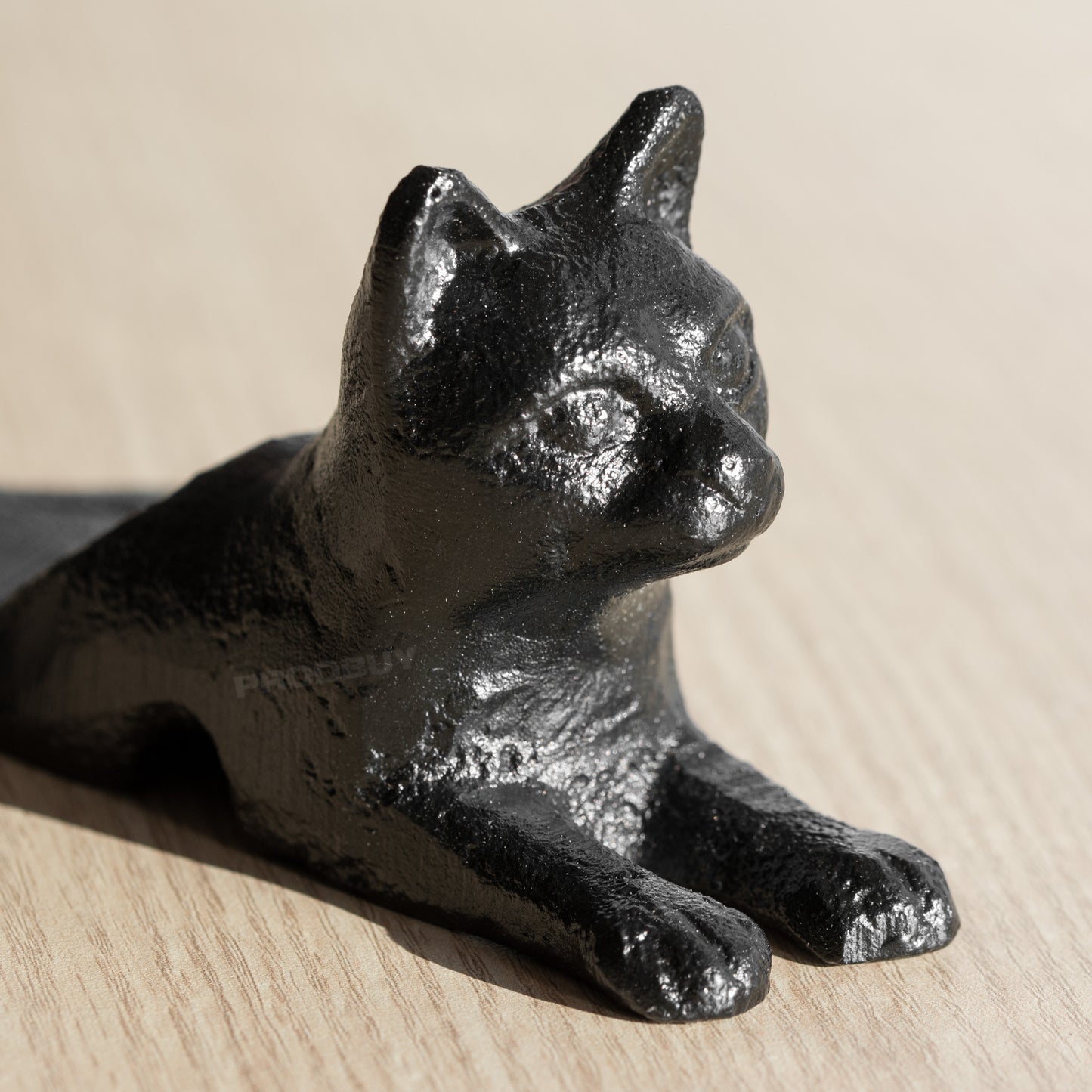 Black Cat Cast Iron Door Wedge
