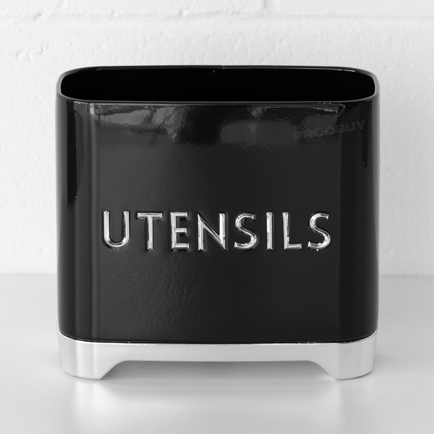 Retro Black Large Utensil Storage Pot