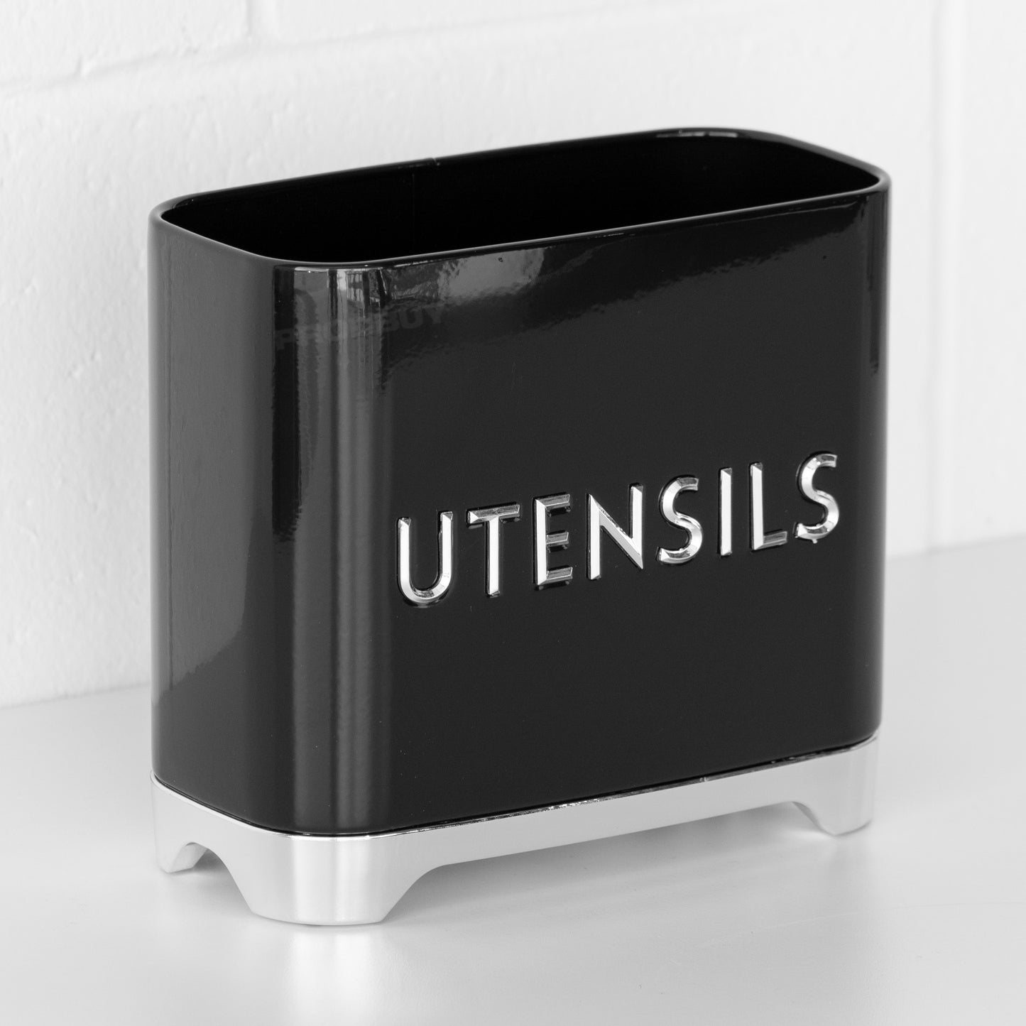Retro Black Large Utensil Storage Pot