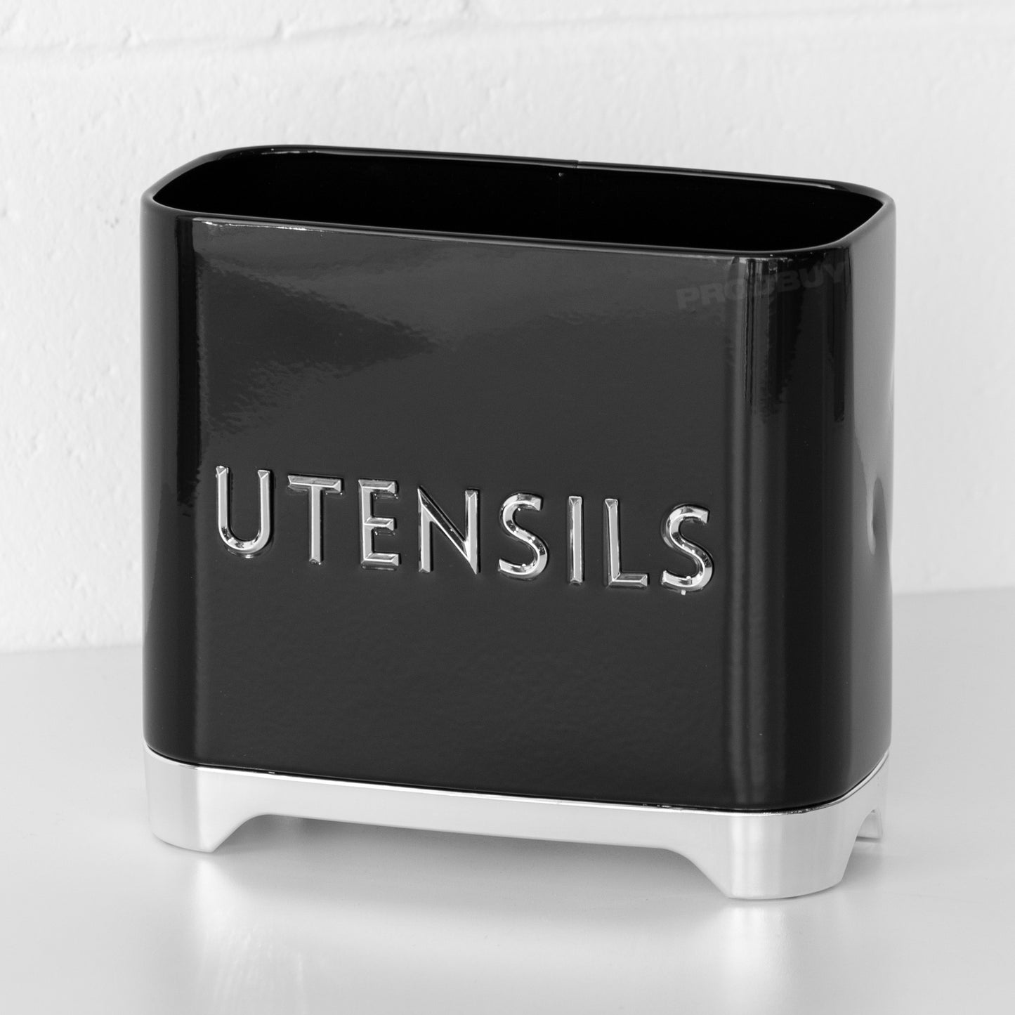 Retro Black Large Utensil Storage Pot