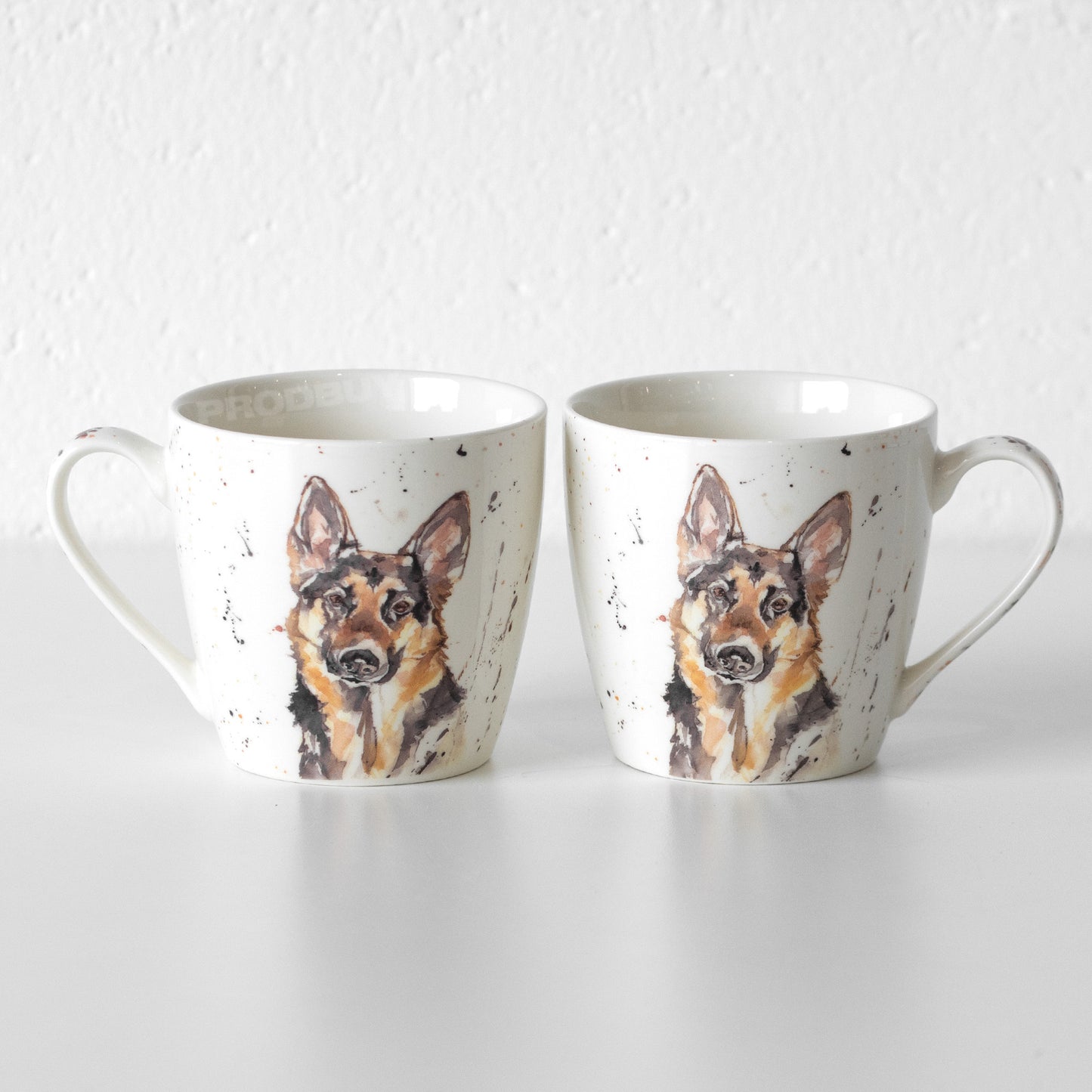 Set of 2 German Shepherd Large 15oz Coffee Mugs
