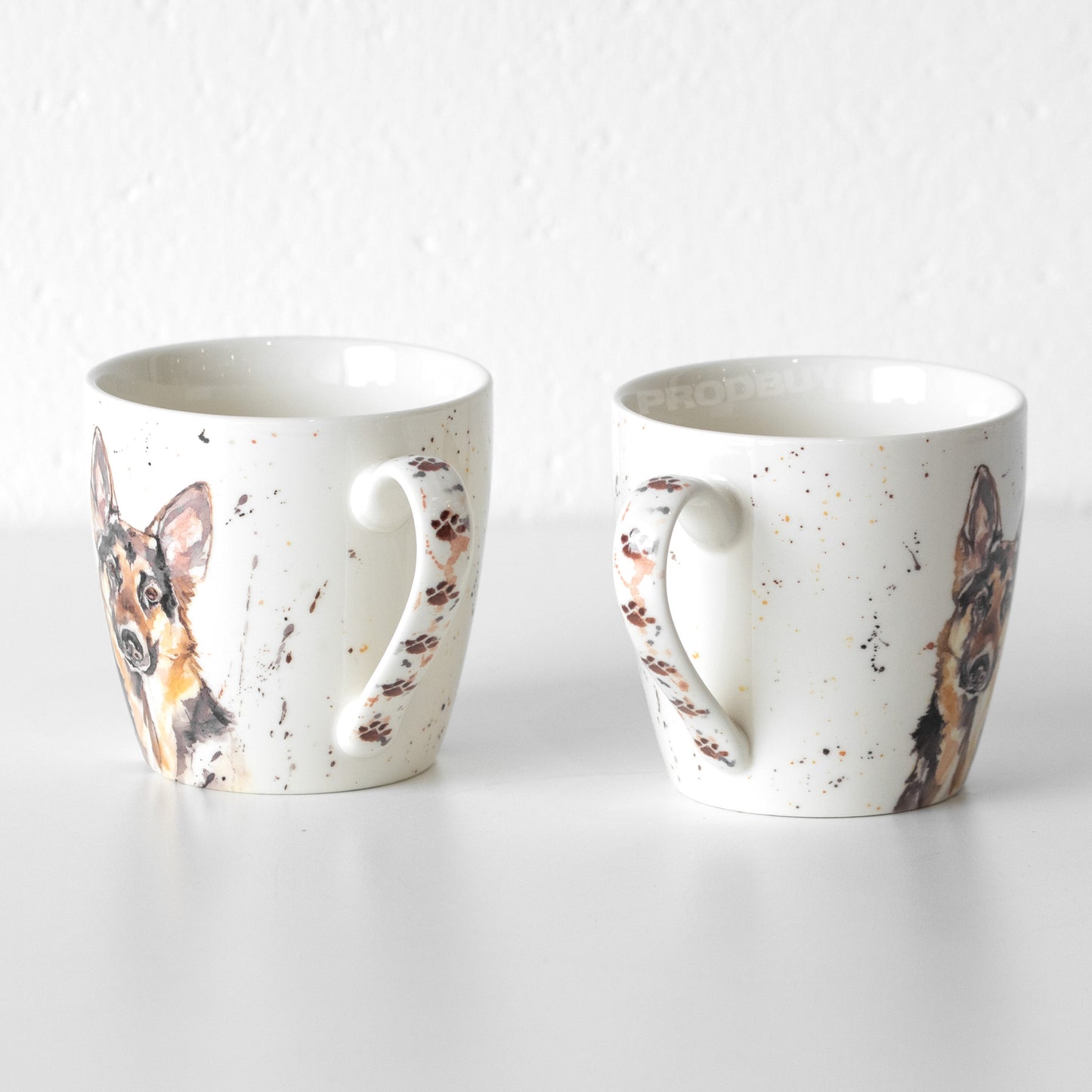 Set of 2 German Shepherd Large 15oz Coffee Mugs