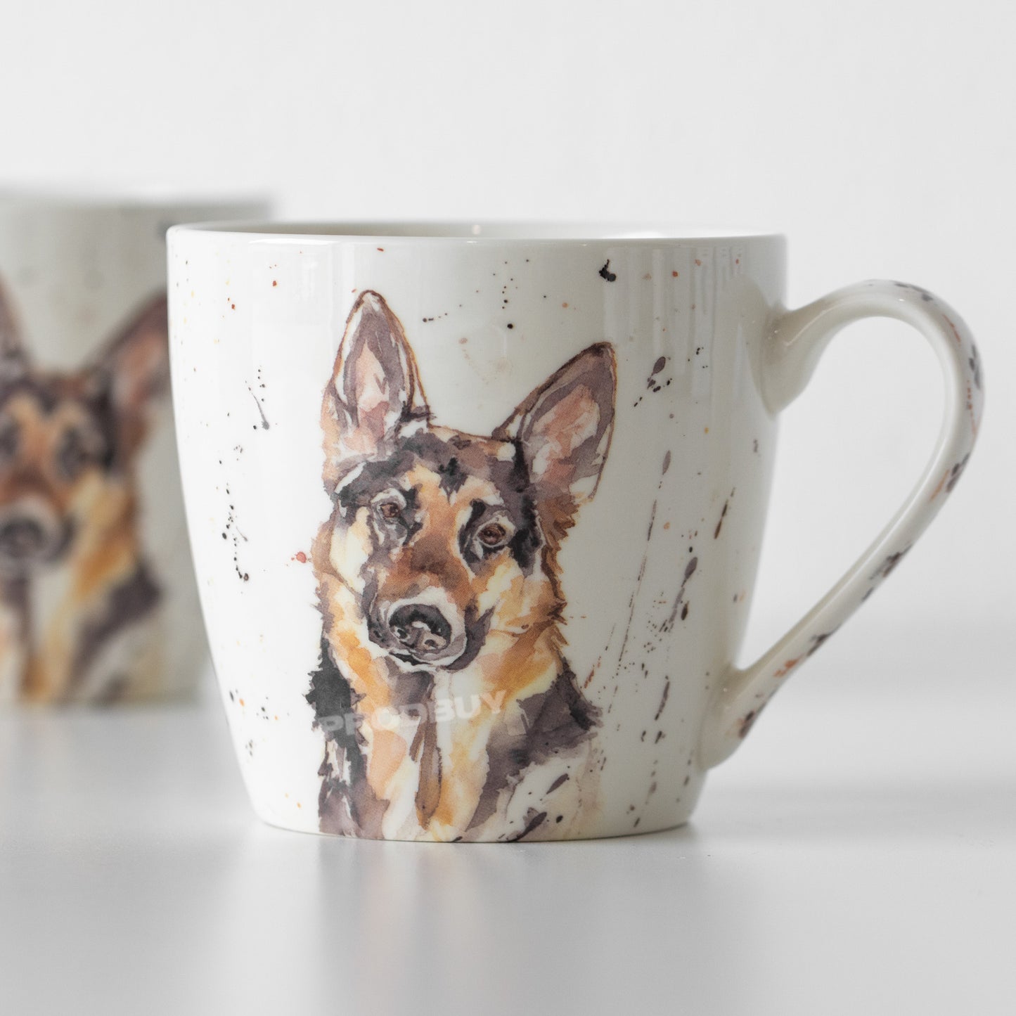 Set of 2 German Shepherd Large 15oz Coffee Mugs