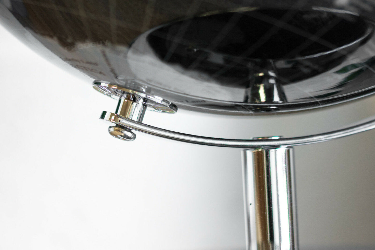 Large Black & Silver Globe Ornament