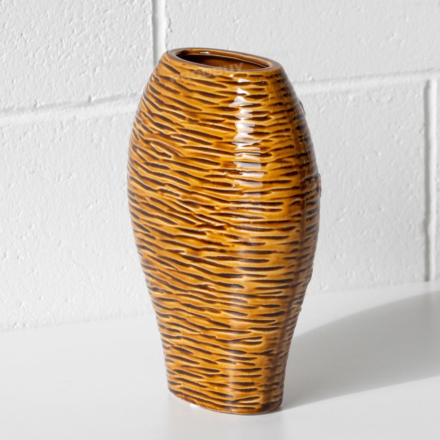 Floral Bee 25.5cm Ceramic Flower Vase