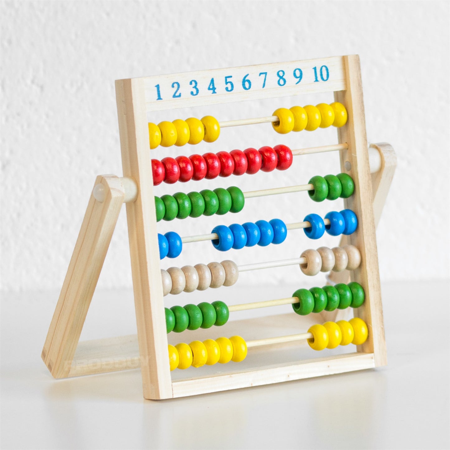 Vintage Abacus Educational Wooden 70 Bead Maths Number Counting Learning Toy