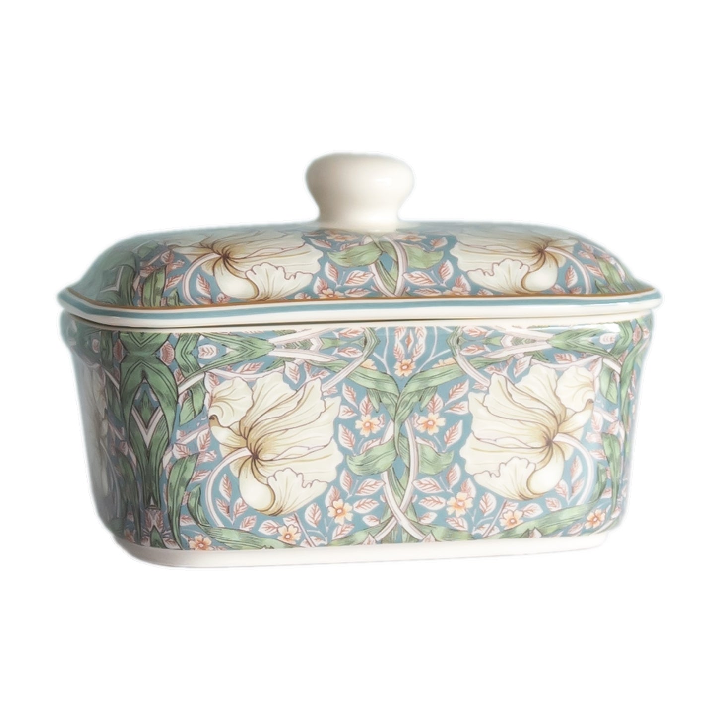 William Morris Pimpernel Butter Dish with Lid