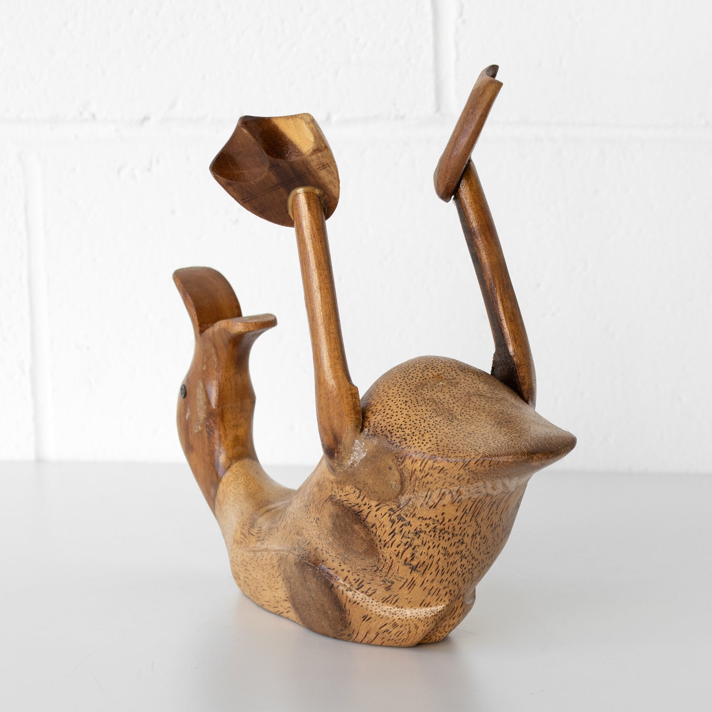 Drunken Duck Wooden Wine Bottle Holder Ornament