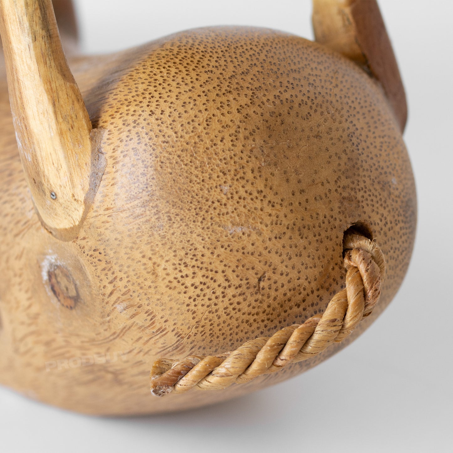 Drunken Pig Wooden Wine Bottle Holder Ornament