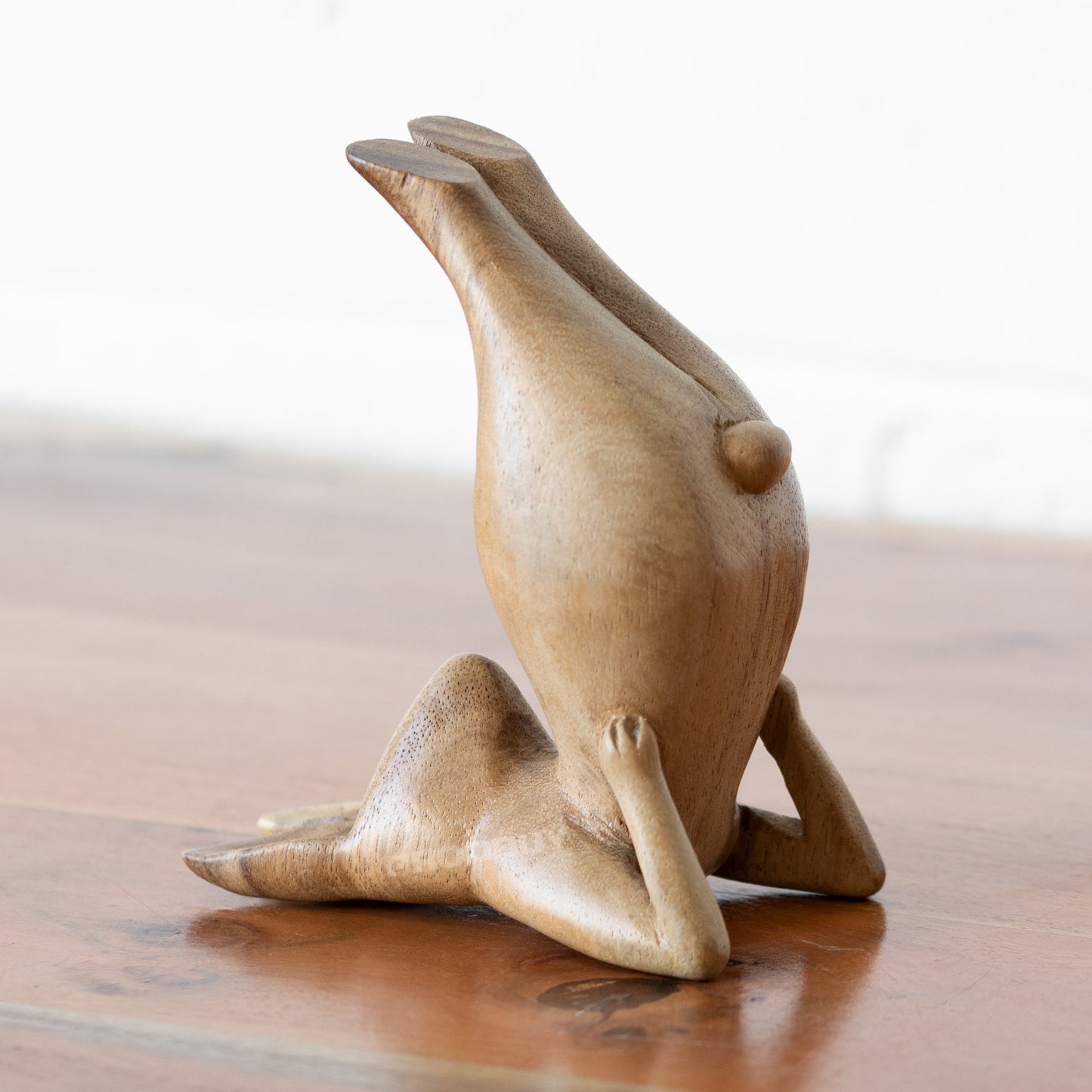 Small Wooden Shoulder Stand Yoga Bunny
