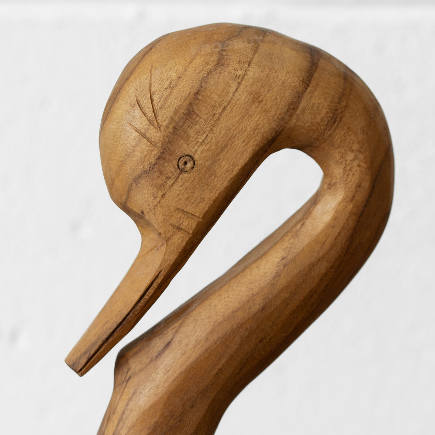 Hand Carved Duck Shaped Wooden Bowl