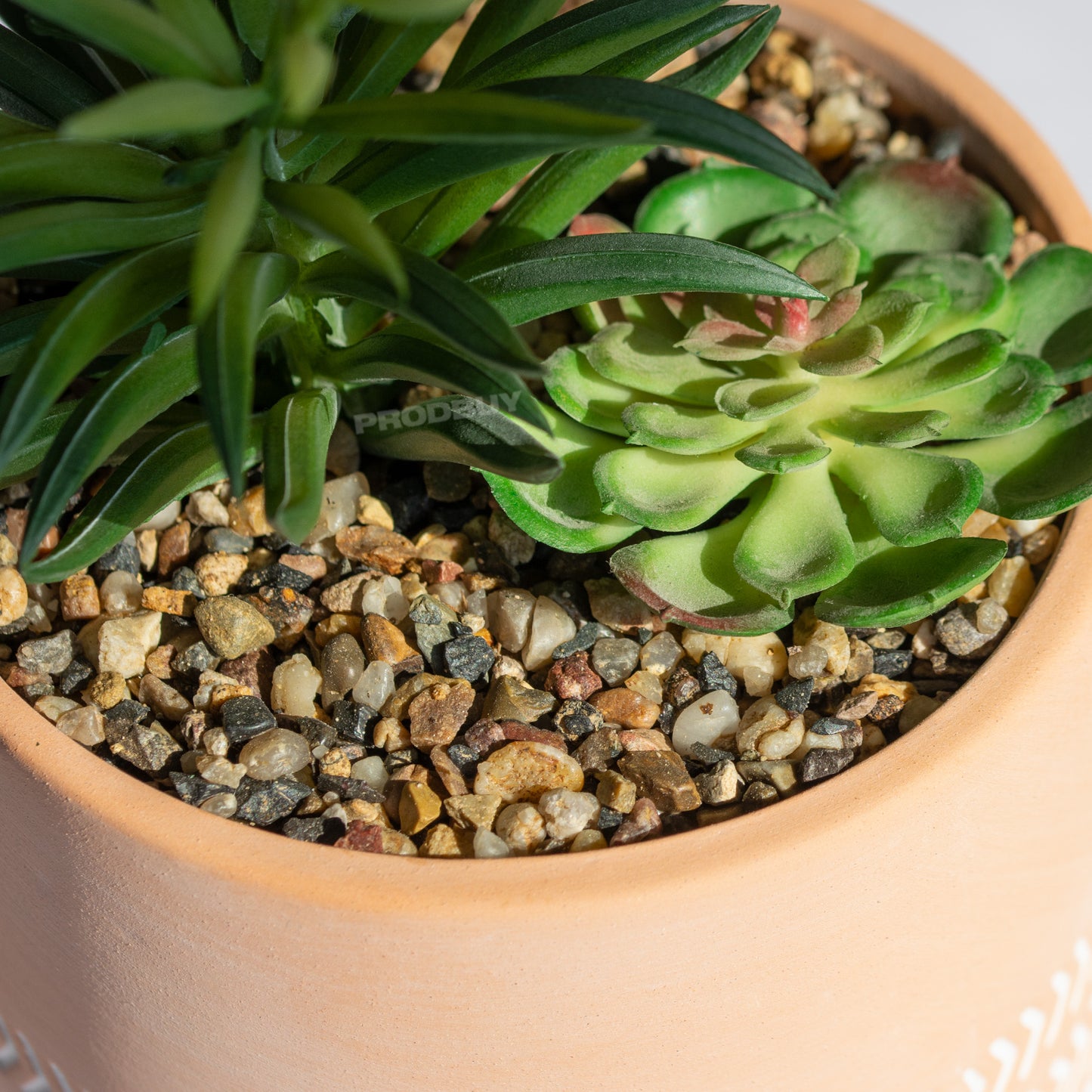 Artificial Succulent Ceramic Fake House Plant Pot with Legs