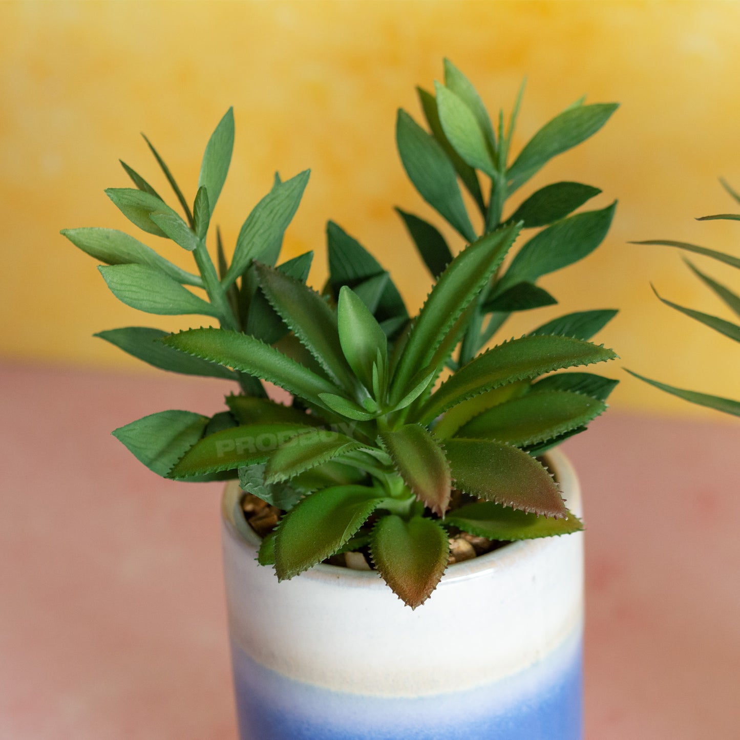 Set of 3 Mediterranean Artificial Succulent Plant Pots