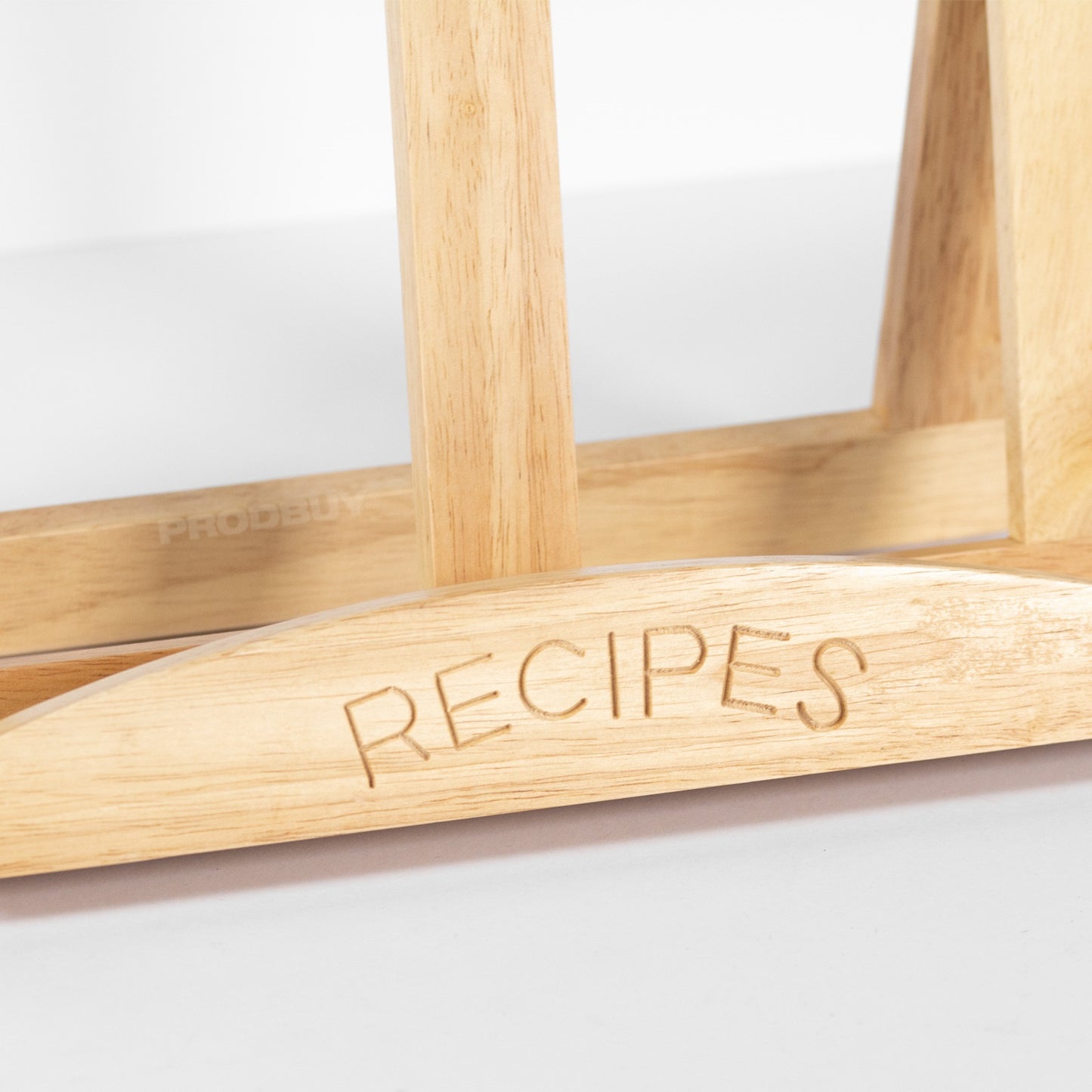 Rubberwood Recipes Cookbook Stand