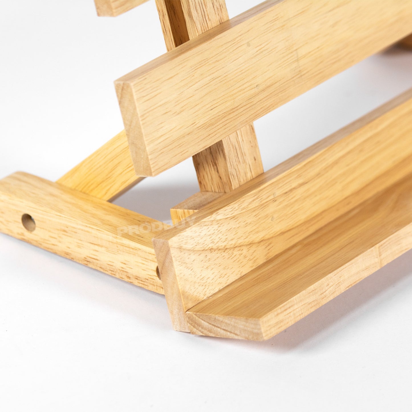 Cross-slat Rubberwood Cookbook Stand