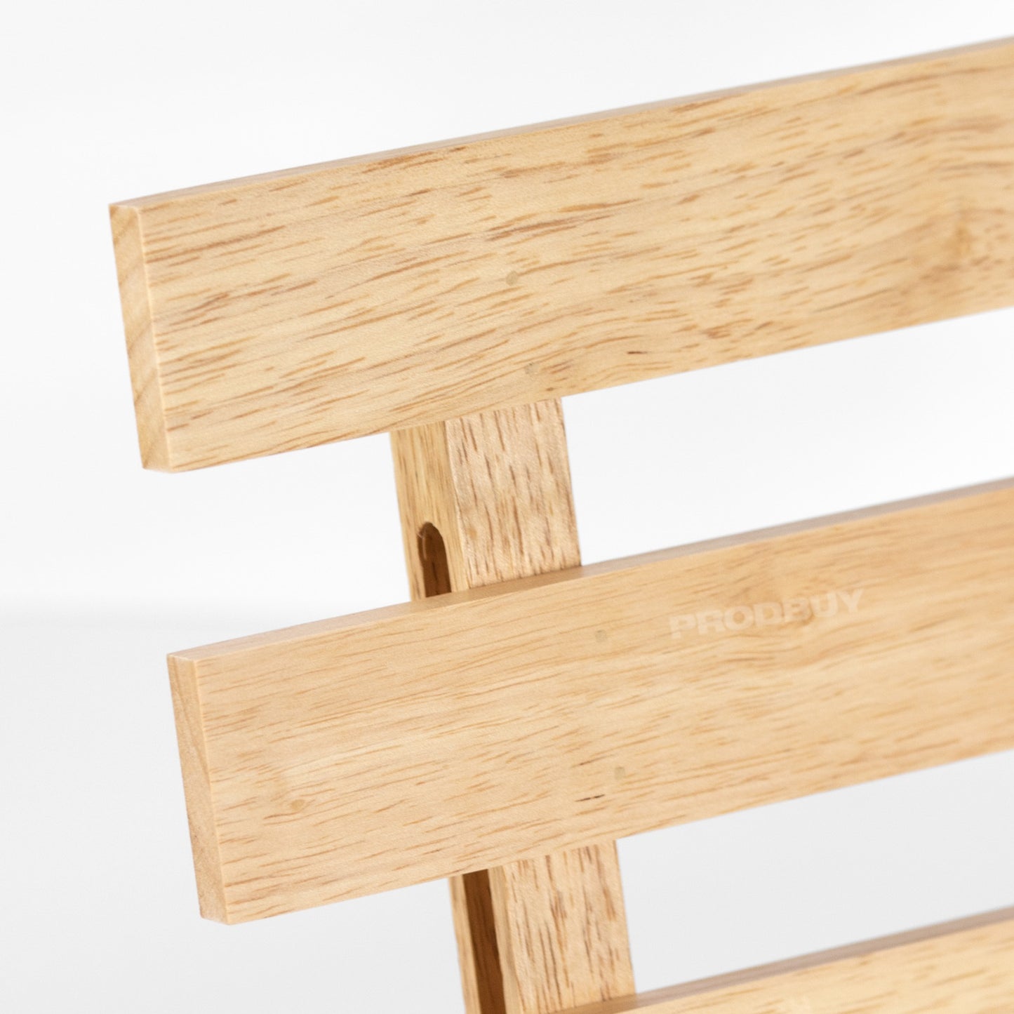 Cross-slat Rubberwood Cookbook Stand