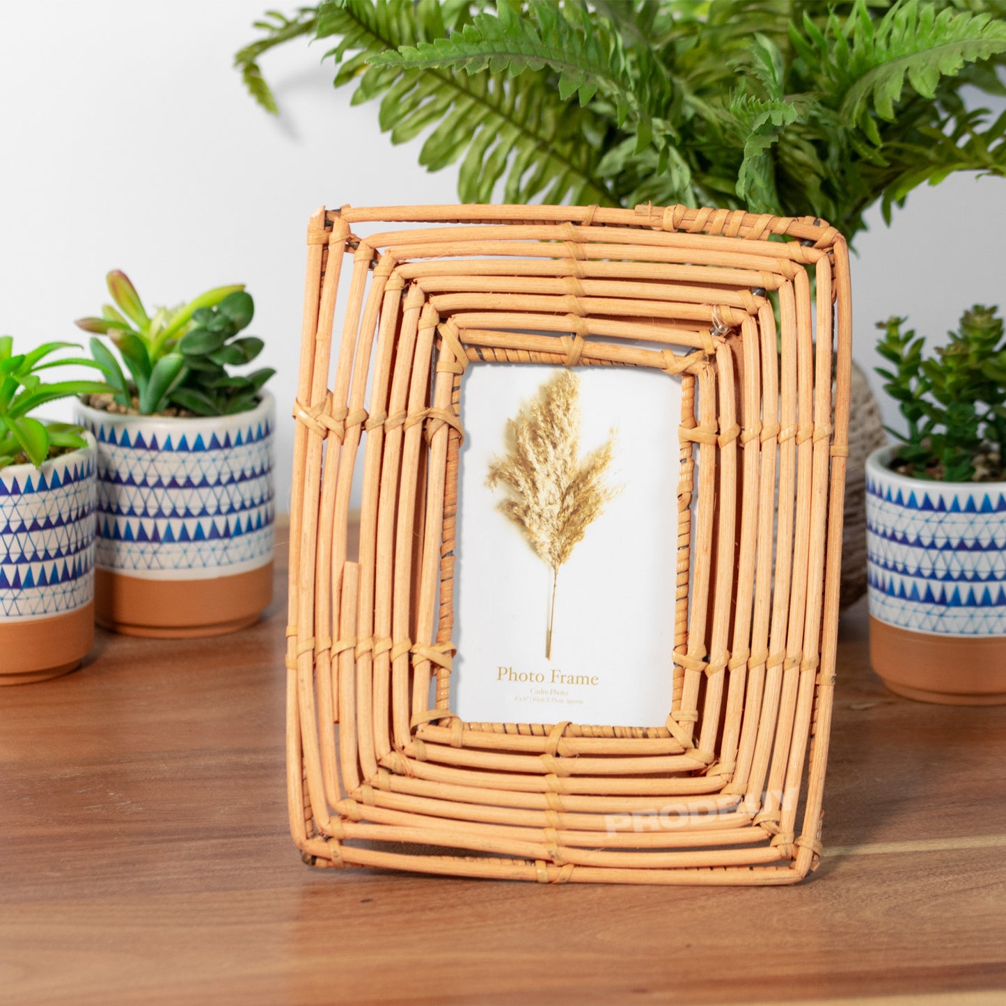 Rattan 4x6" Photo Picture Frame