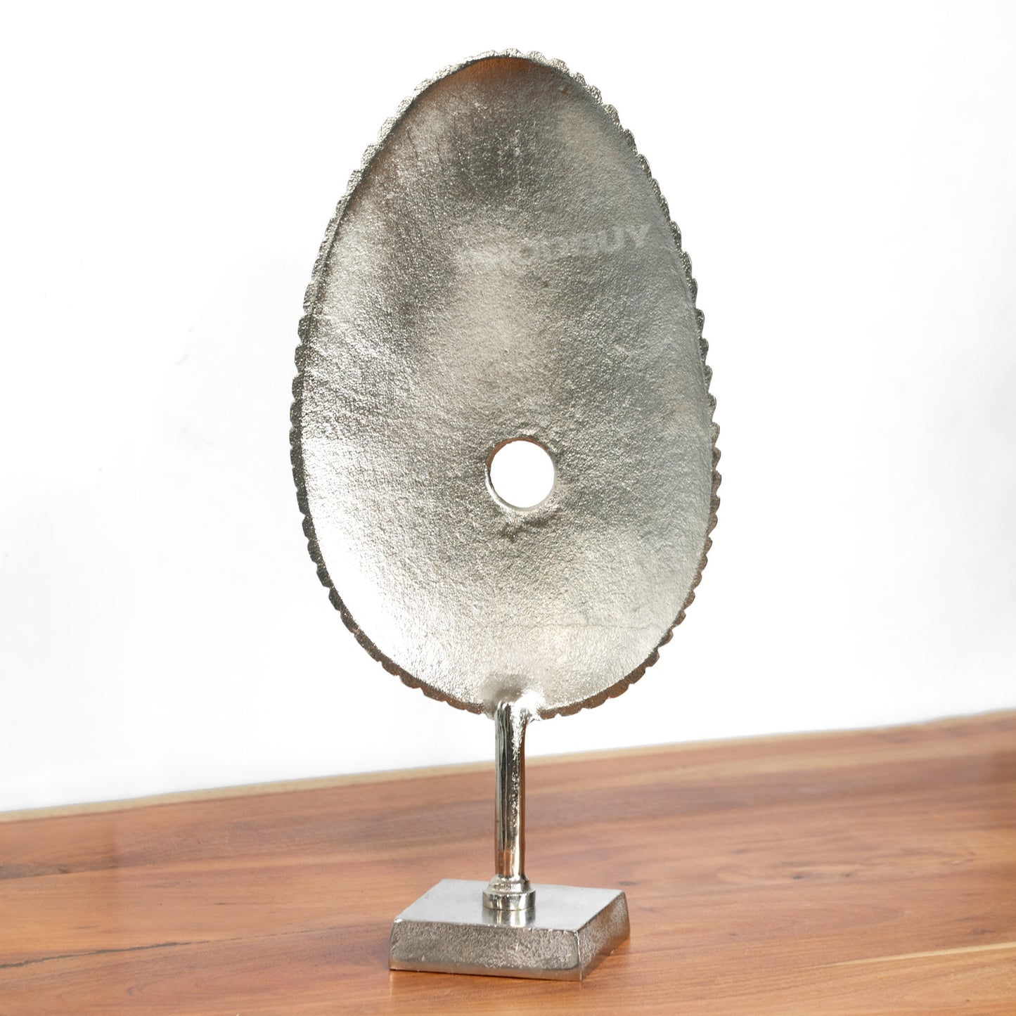 Standing 50cm Large Silver Fossil Sculpture