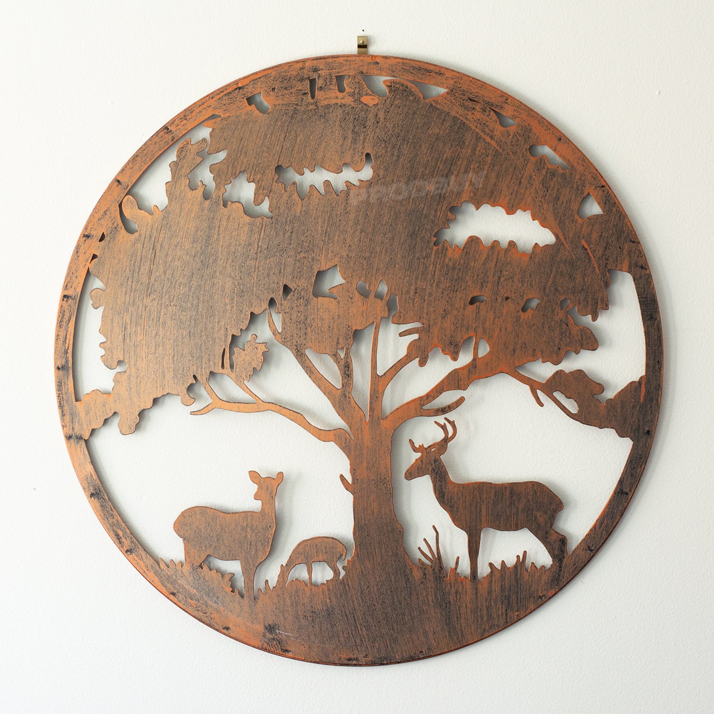 Stag & Deer 50cm Metal Wall Art